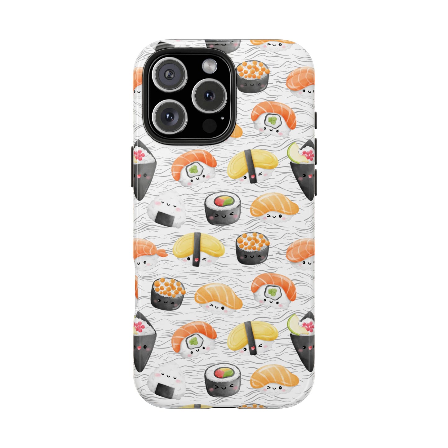Cute Sushi Tough Phone Case - Durable and Stylish Design for Food Lovers