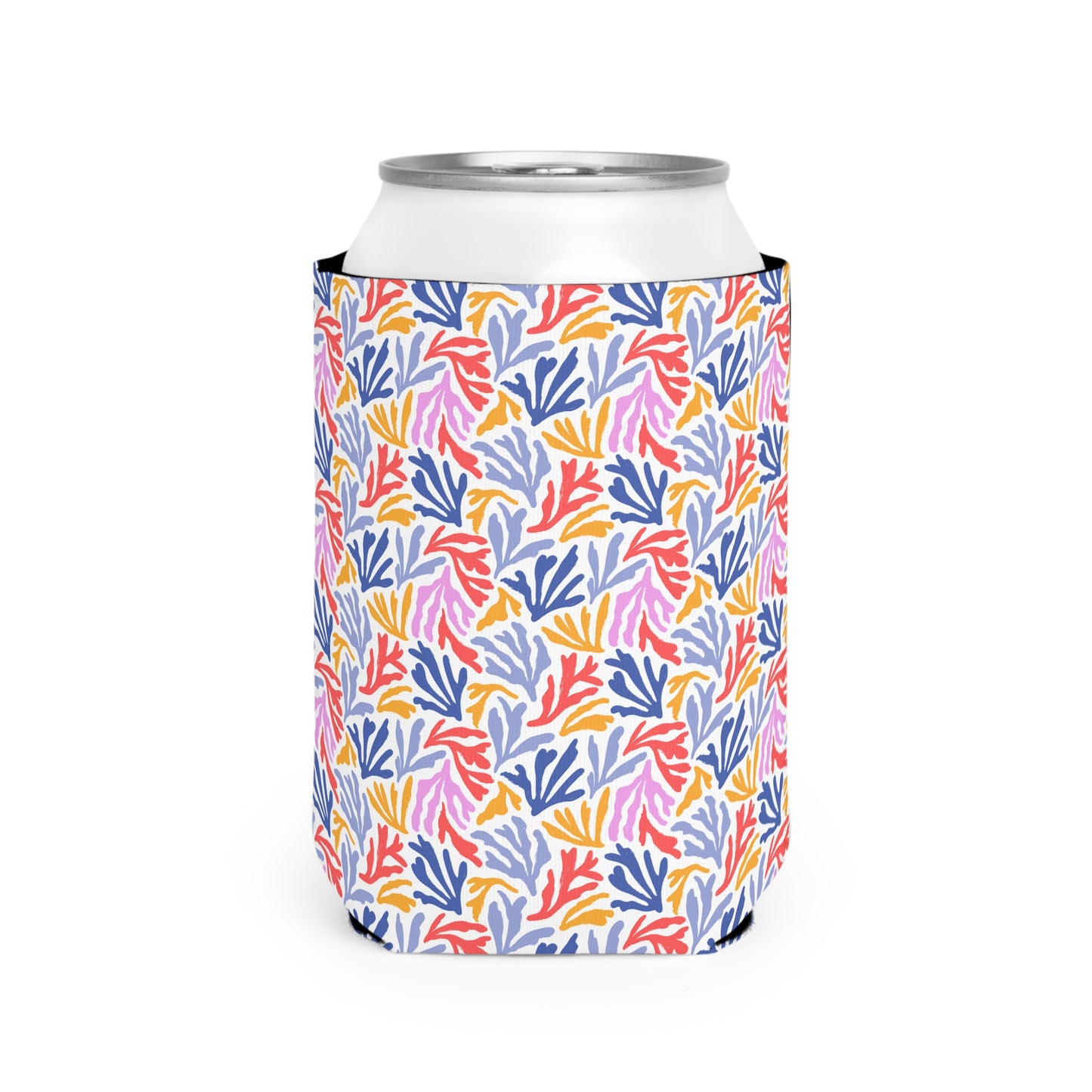 Colorful Coral Can Cooler Sleeve