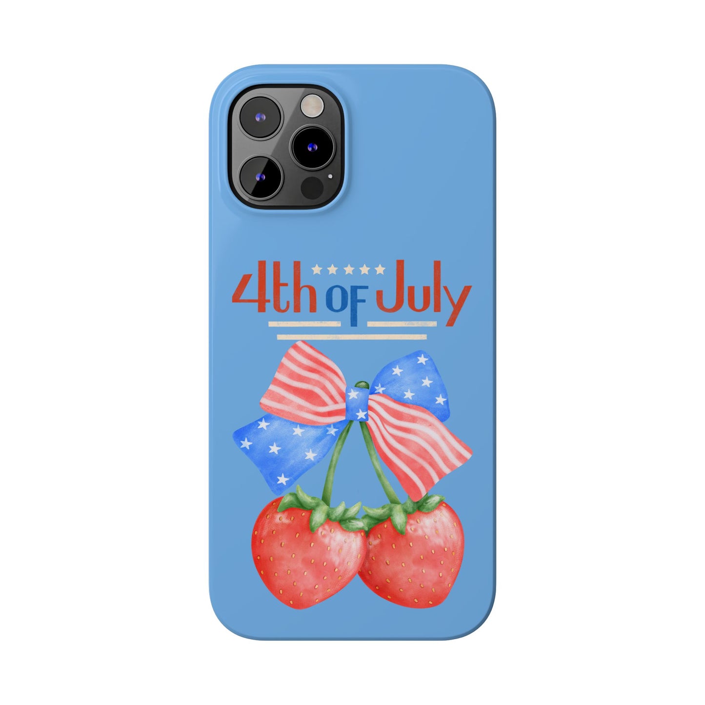 Patriotic Slim Phone Cases for 4th of July | Americana Accessories, Summer Gift, Holiday Celebration, Phone Protection