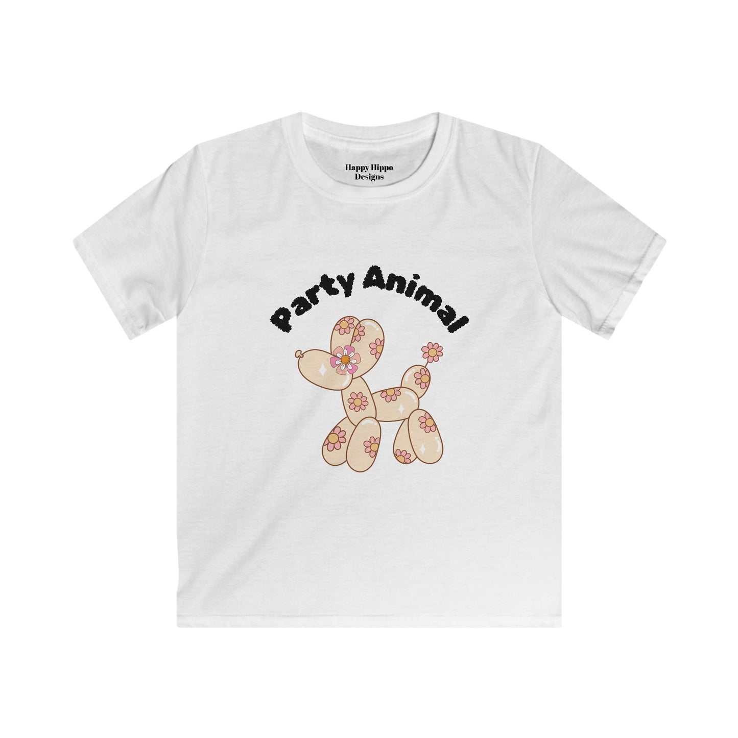 Kids Party Animal Tee - Fun and Playful Softstyle T-Shirt for Celebrations
