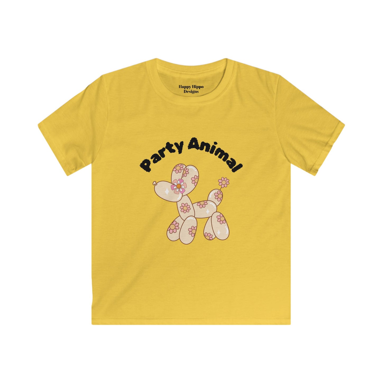 Kids Party Animal Tee - Fun and Playful Softstyle T-Shirt for Celebrations
