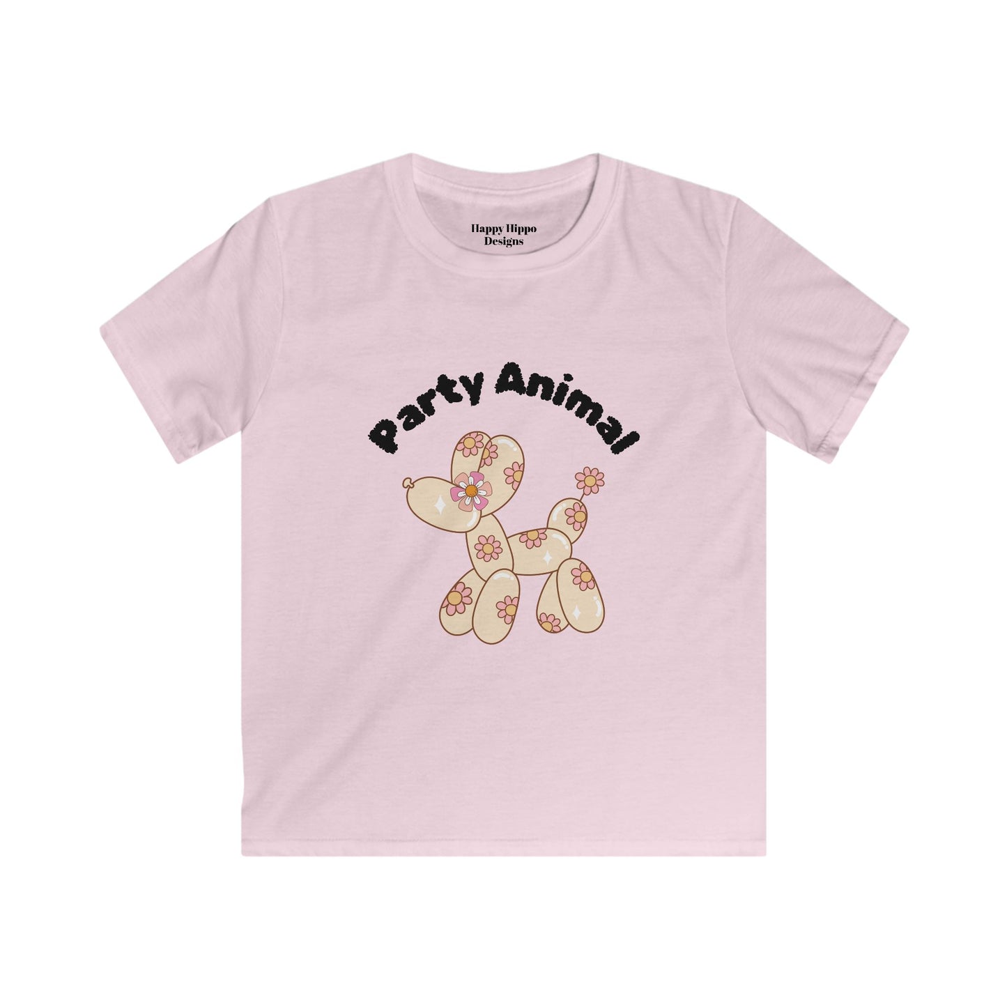 Kids Party Animal Tee - Fun and Playful Softstyle T-Shirt for Celebrations