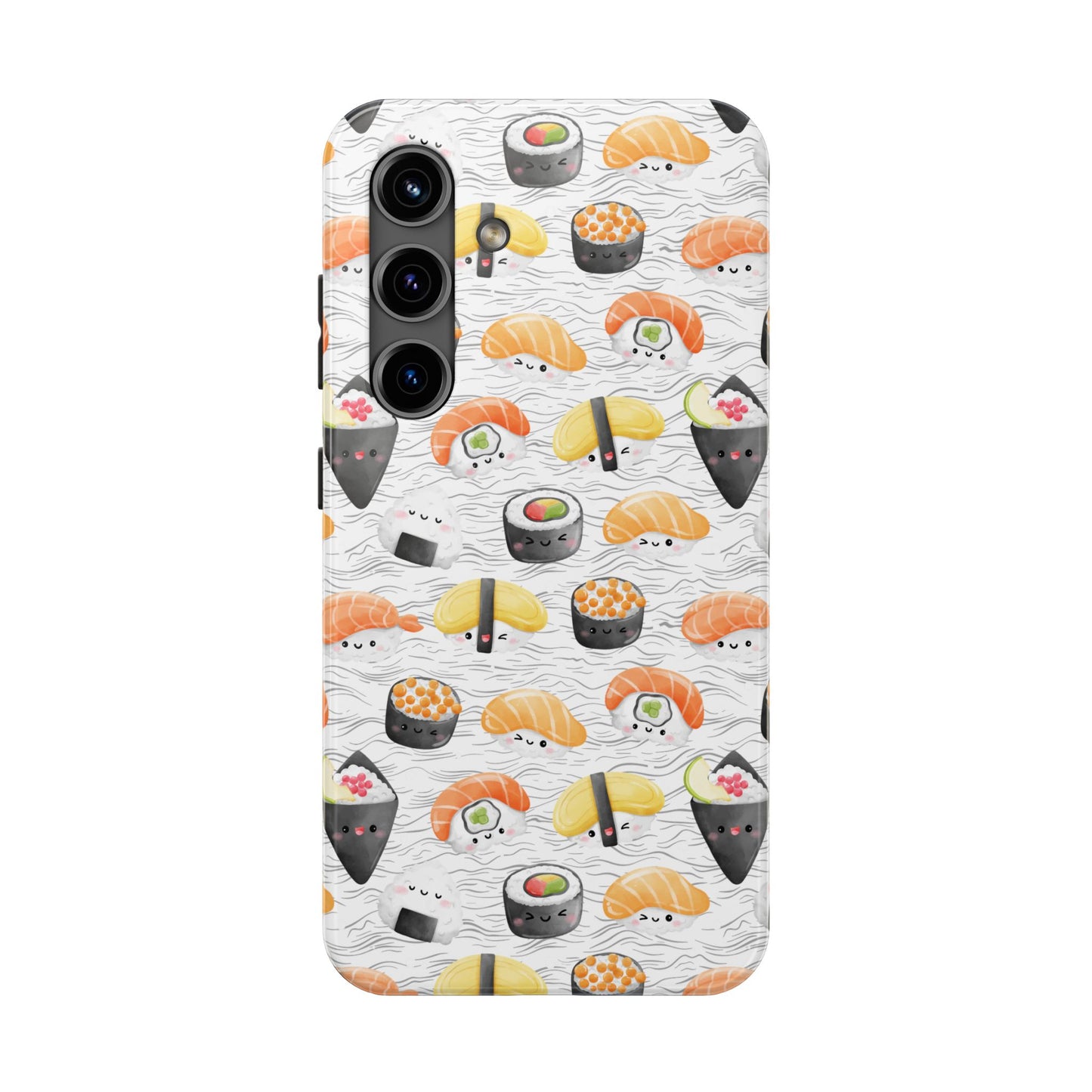 Cute Sushi Tough Phone Case - Durable and Stylish Design for Food Lovers