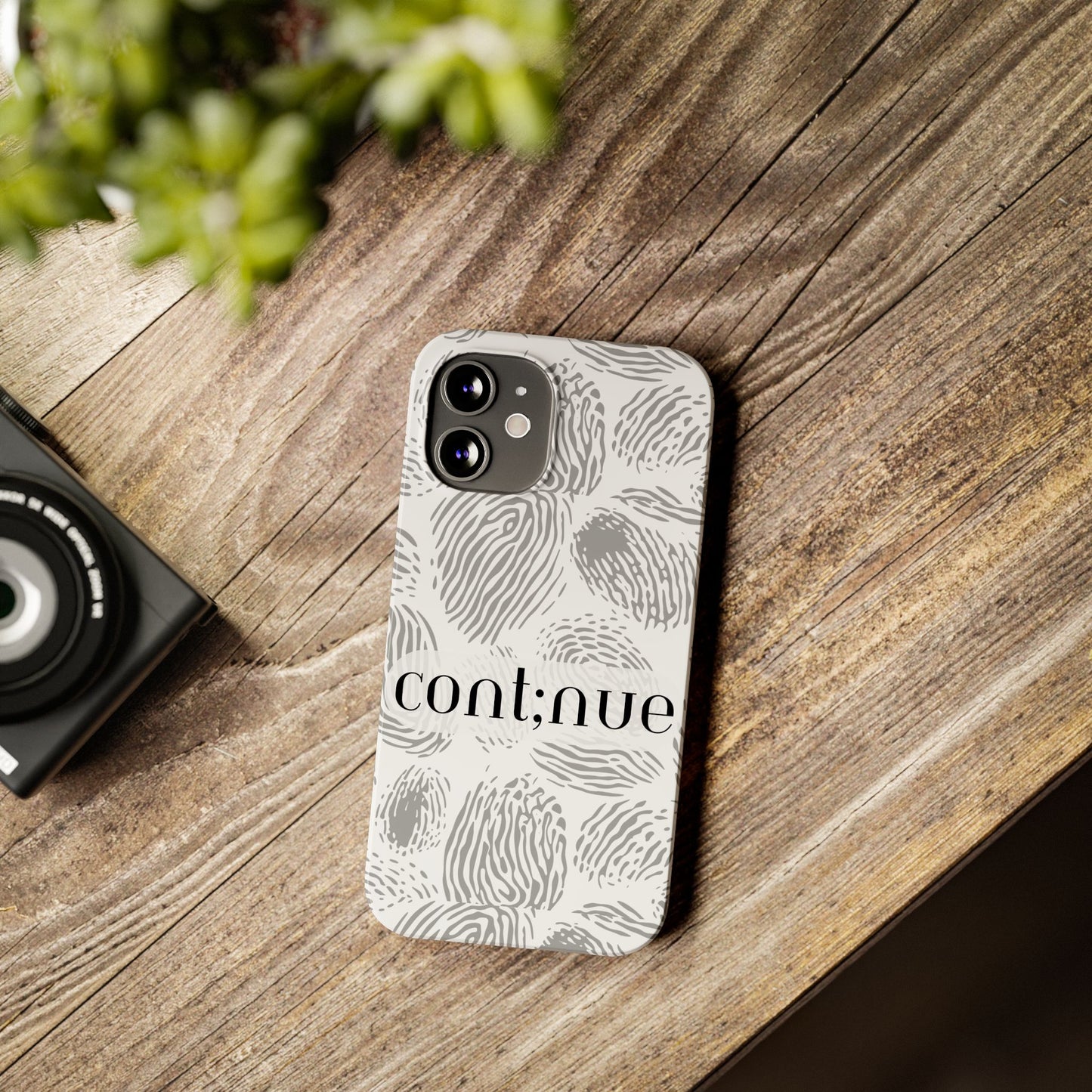 Fingerprint Design Slim Phone Case