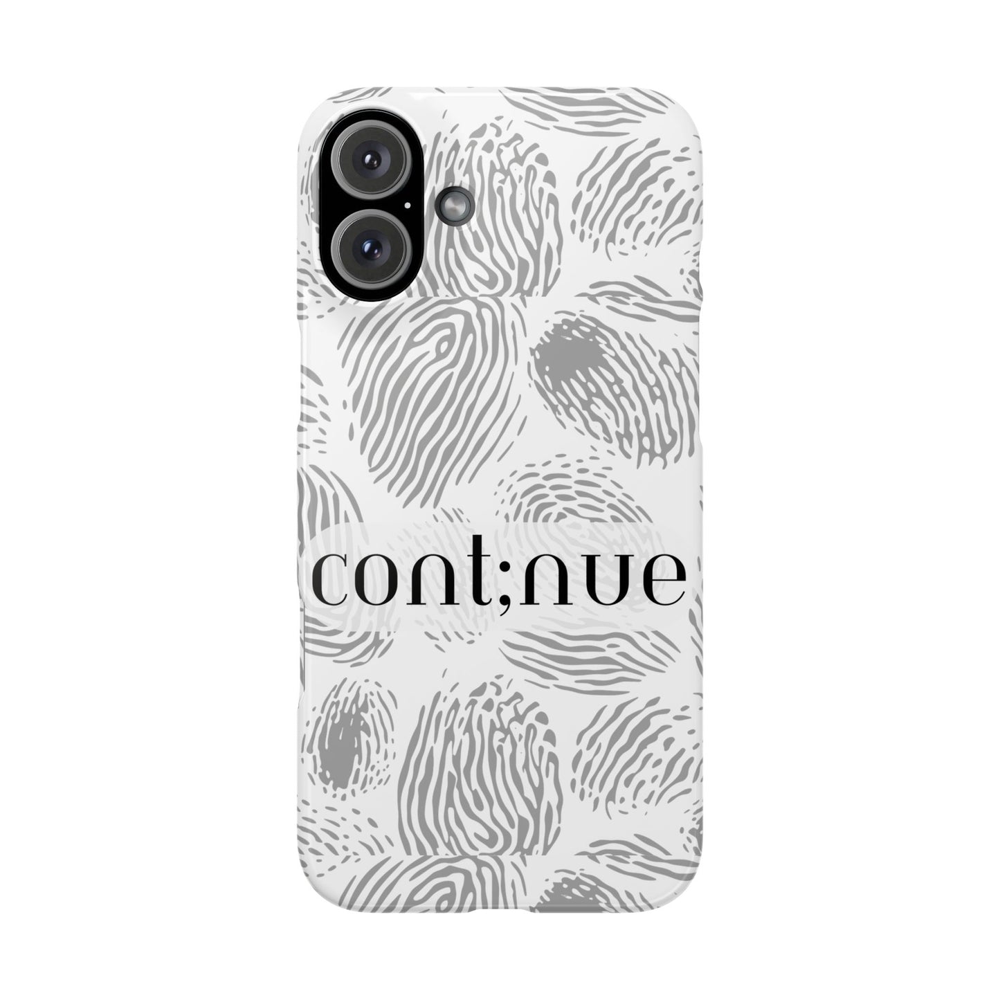Fingerprint Design Slim Phone Case