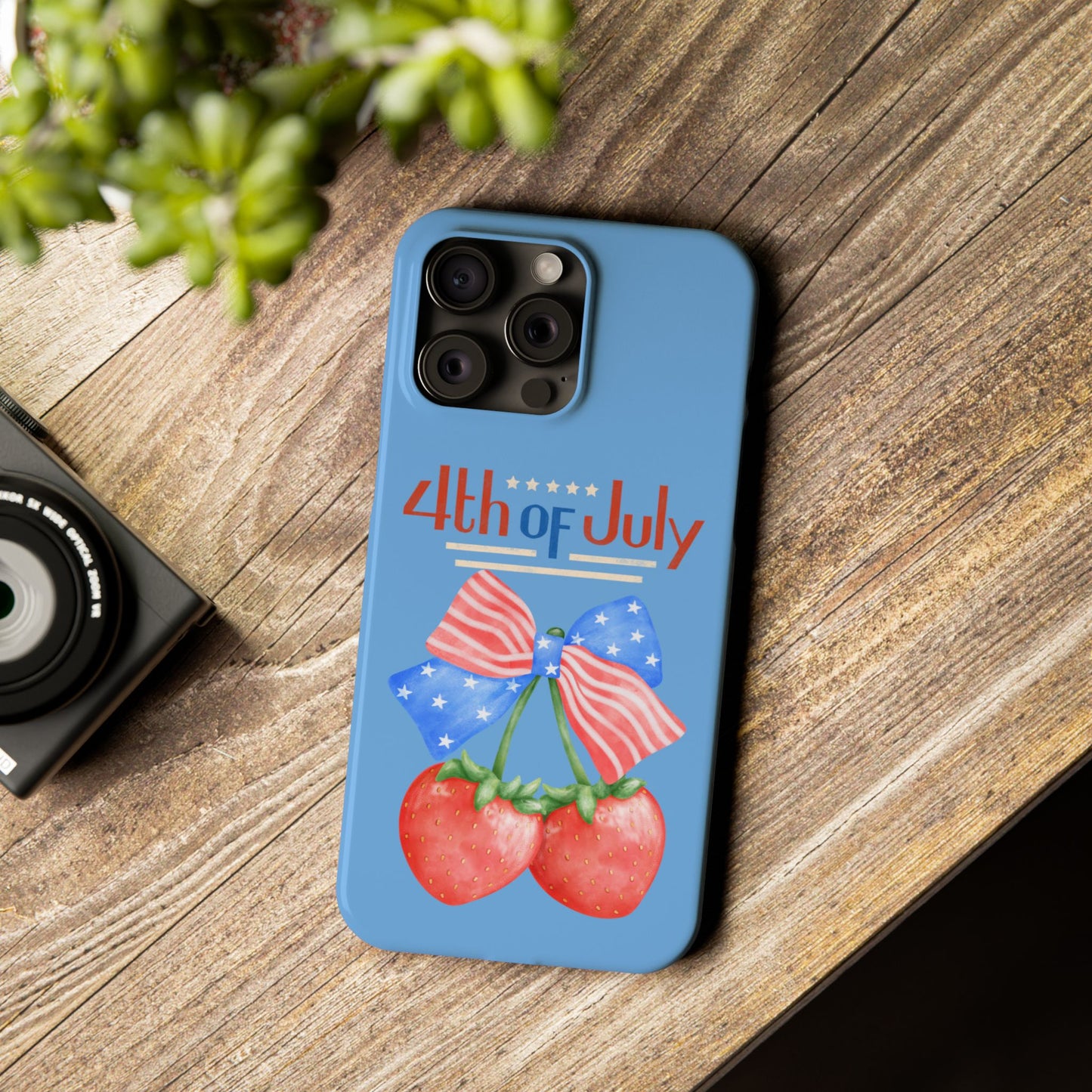 Patriotic Slim Phone Cases for 4th of July | Americana Accessories, Summer Gift, Holiday Celebration, Phone Protection