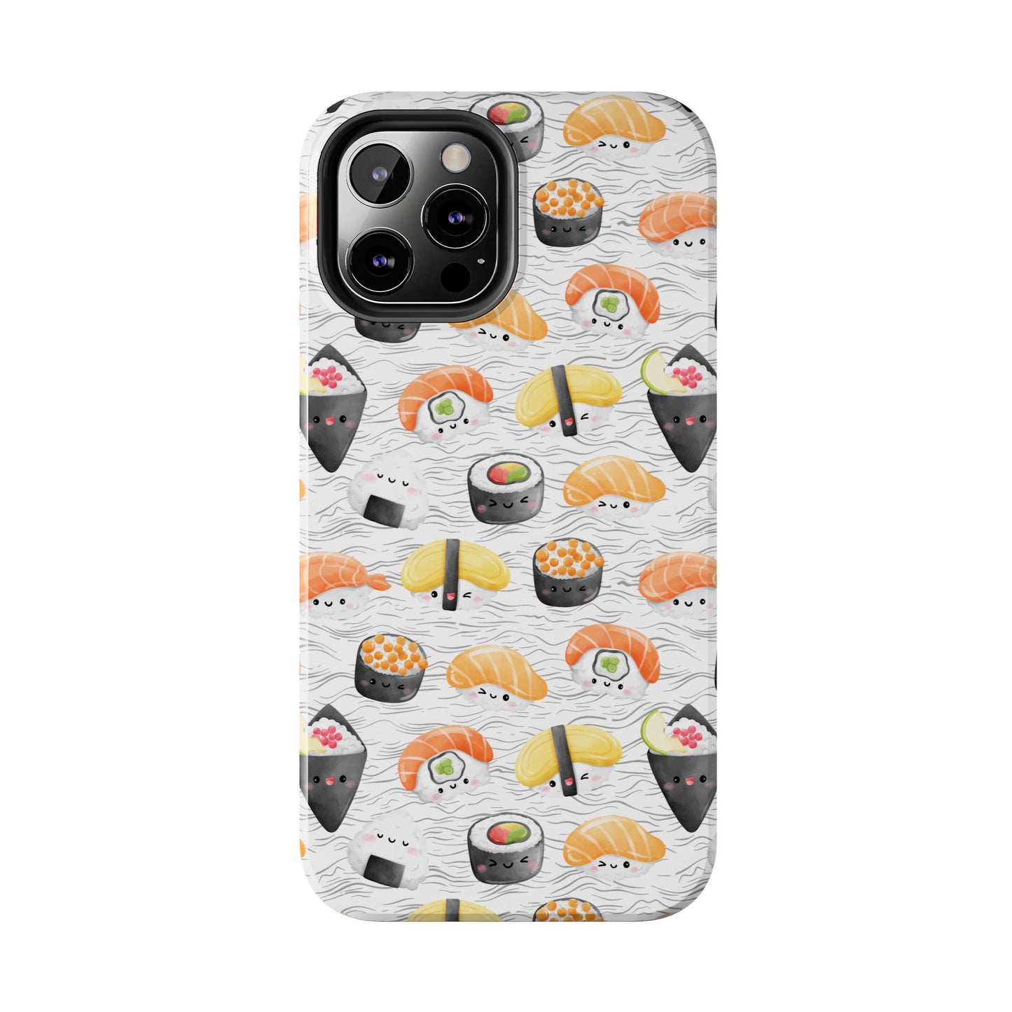 Cute Sushi Tough Phone Case - Durable and Stylish Design for Food Lovers
