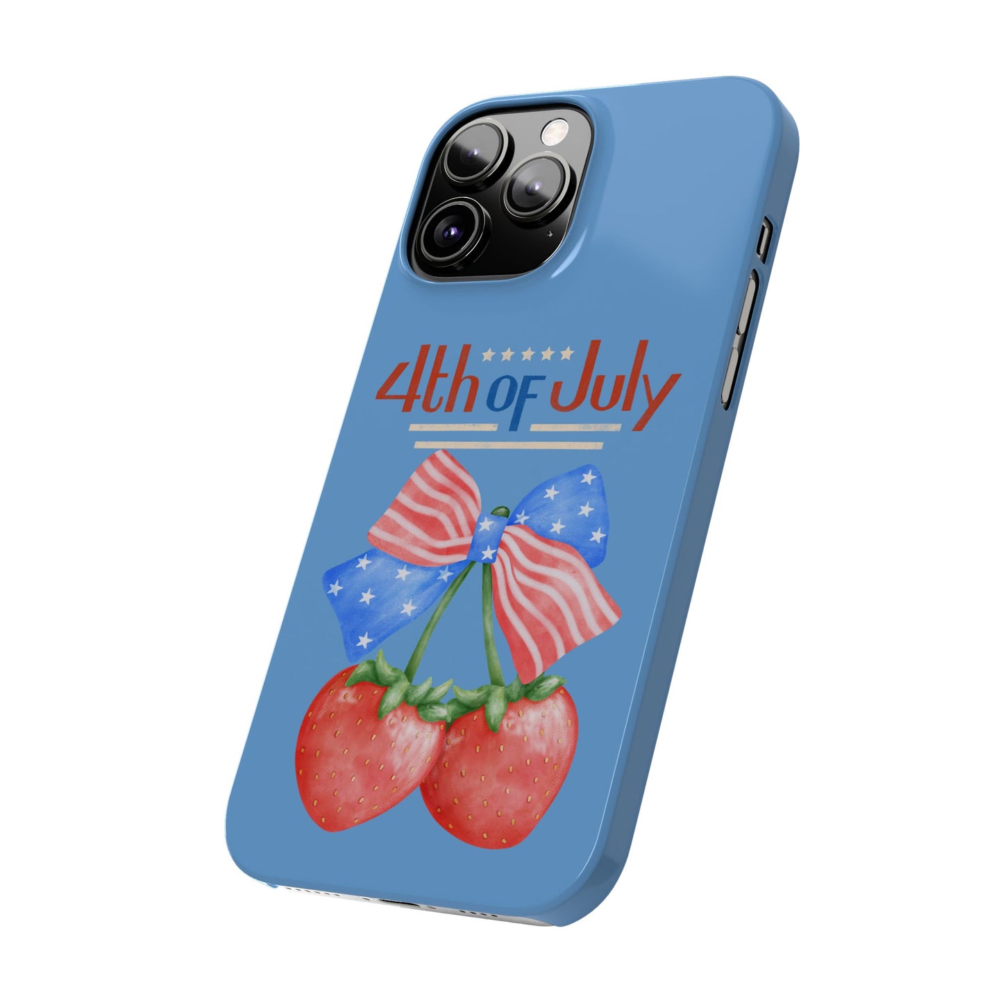 Patriotic Slim Phone Cases for 4th of July | Americana Accessories, Summer Gift, Holiday Celebration, Phone Protection