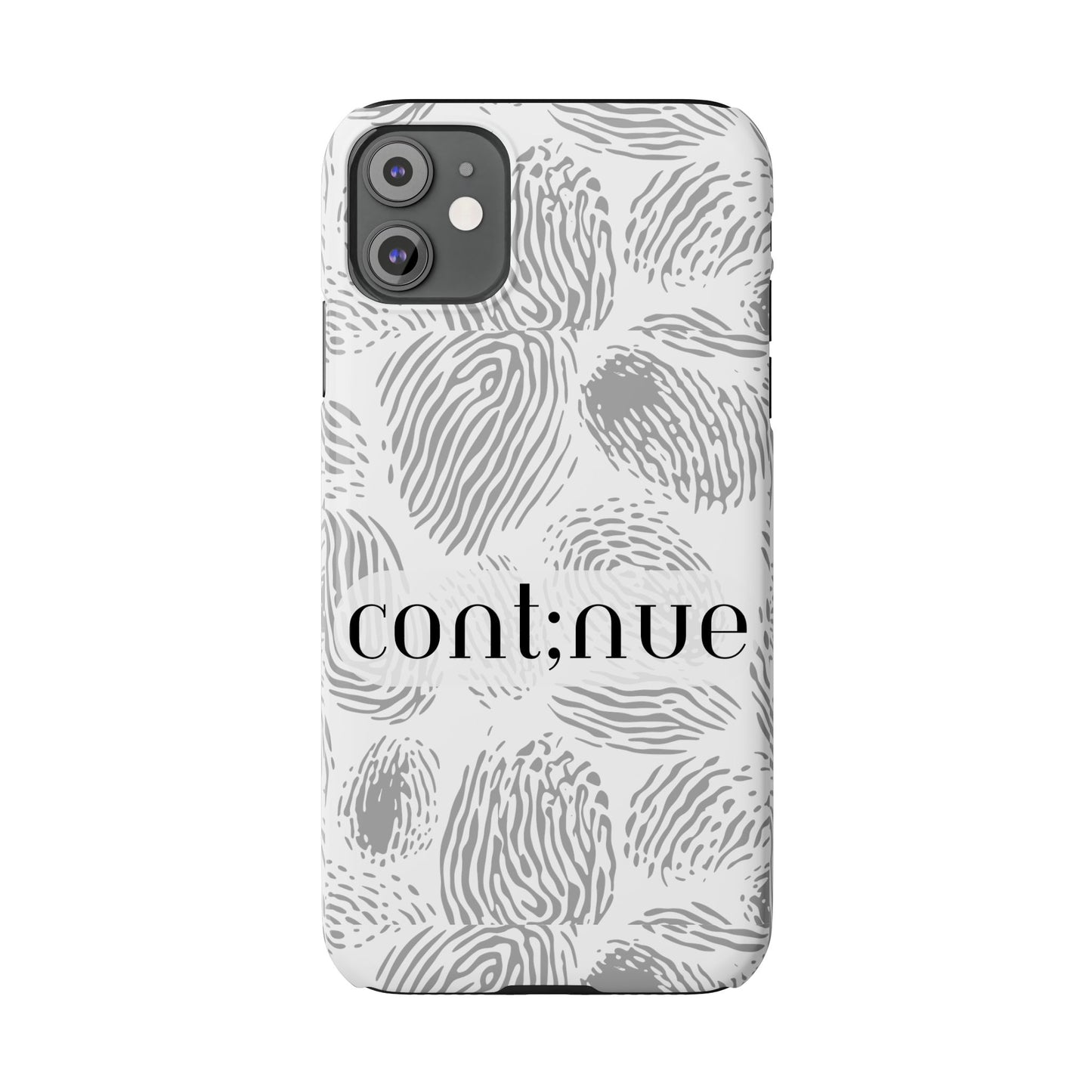 Fingerprint Design Slim Phone Case