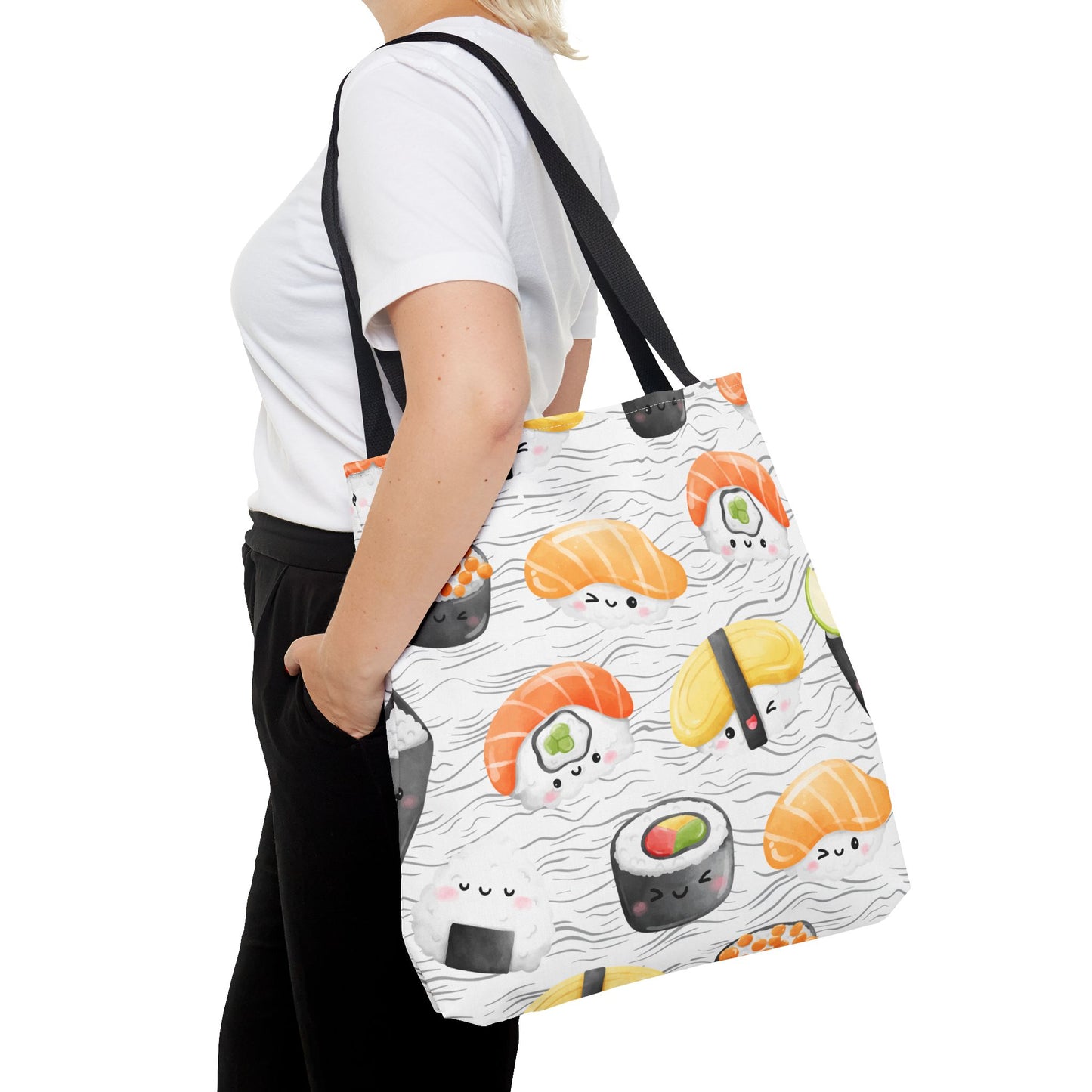 Cute Sushi Pattern Tote Bag - Perfect for Food Lovers