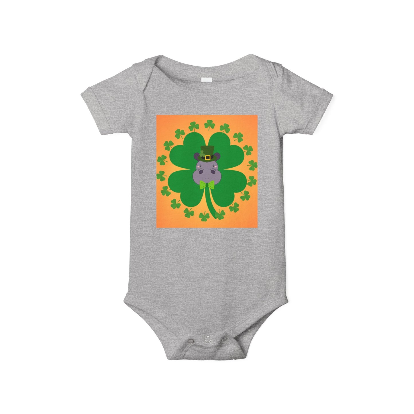 Infant Onesie - Pinch Proof Lucky Hippo