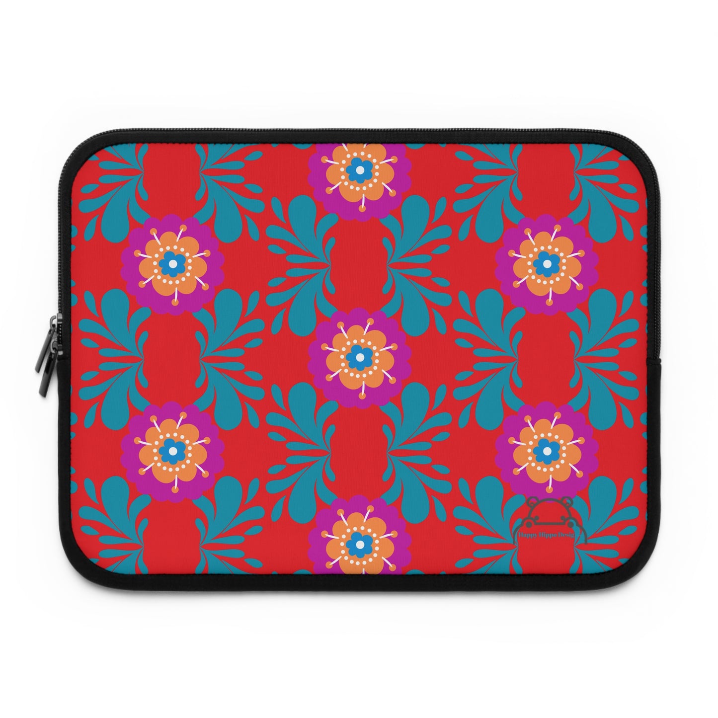 Colorful Floral Laptop Sleeve, Vibrant Tech Accessory for Students