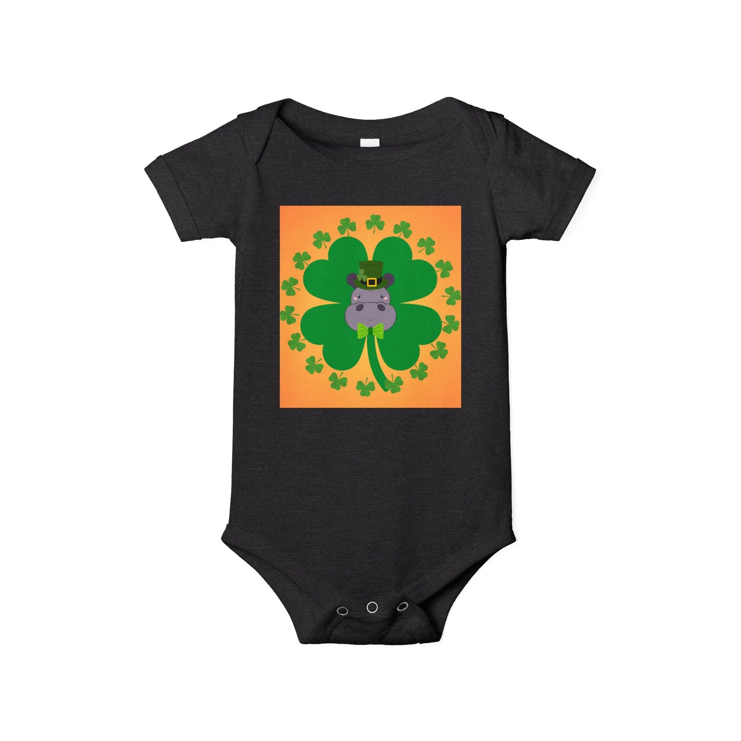 Infant Onesie - Pinch Proof Lucky Hippo