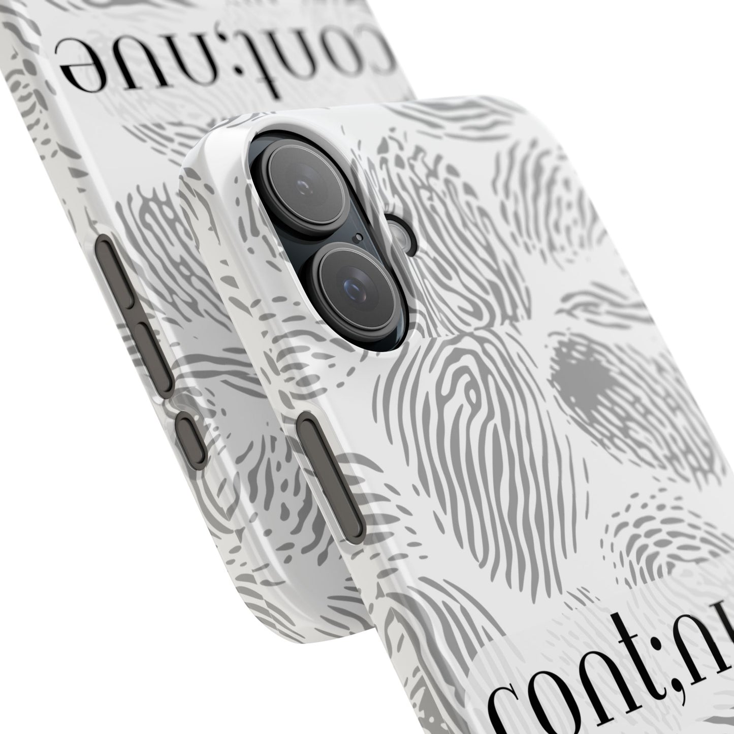 Fingerprint Design Slim Phone Case
