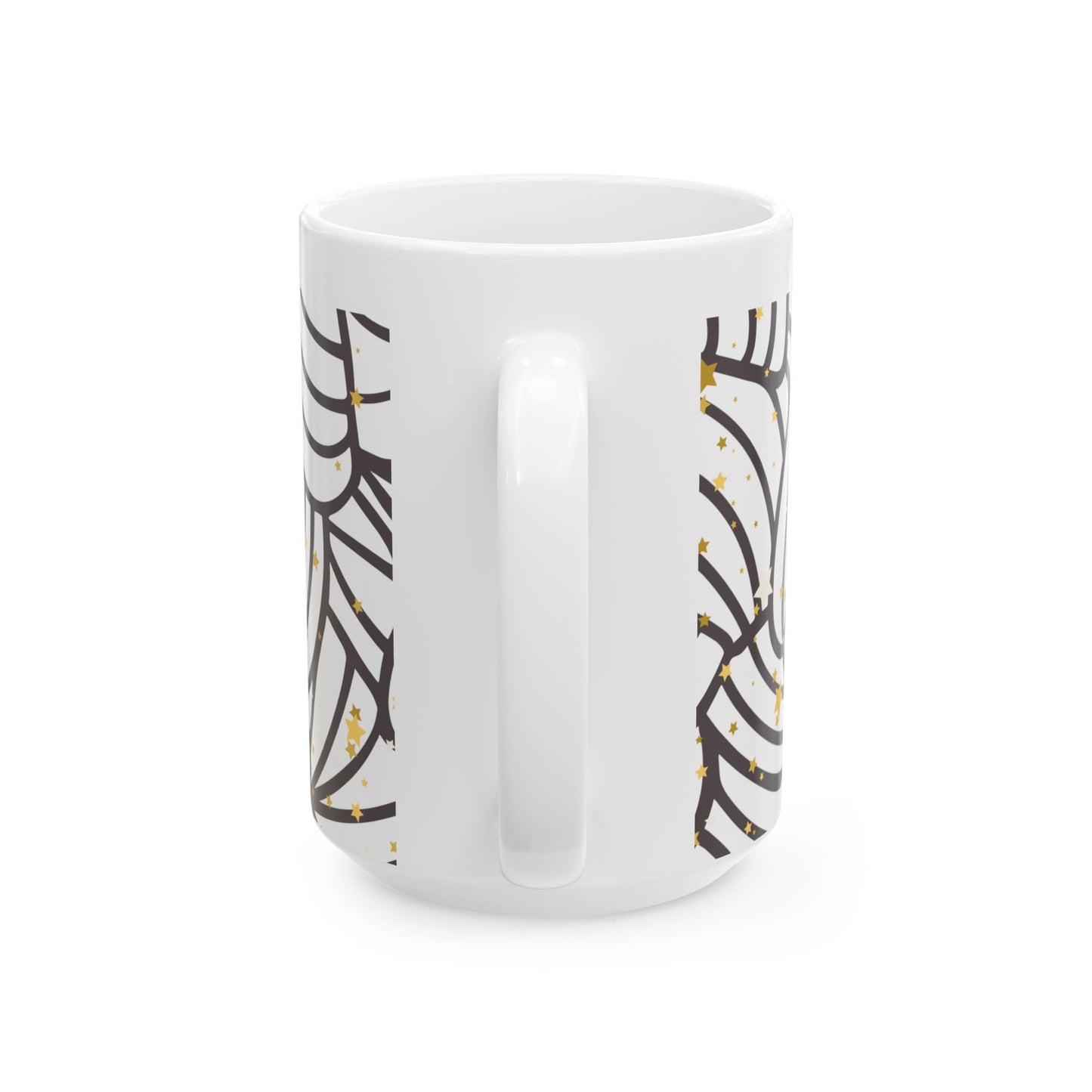 Ceramic Mug - Swirling Knot Design, Cozy Mug