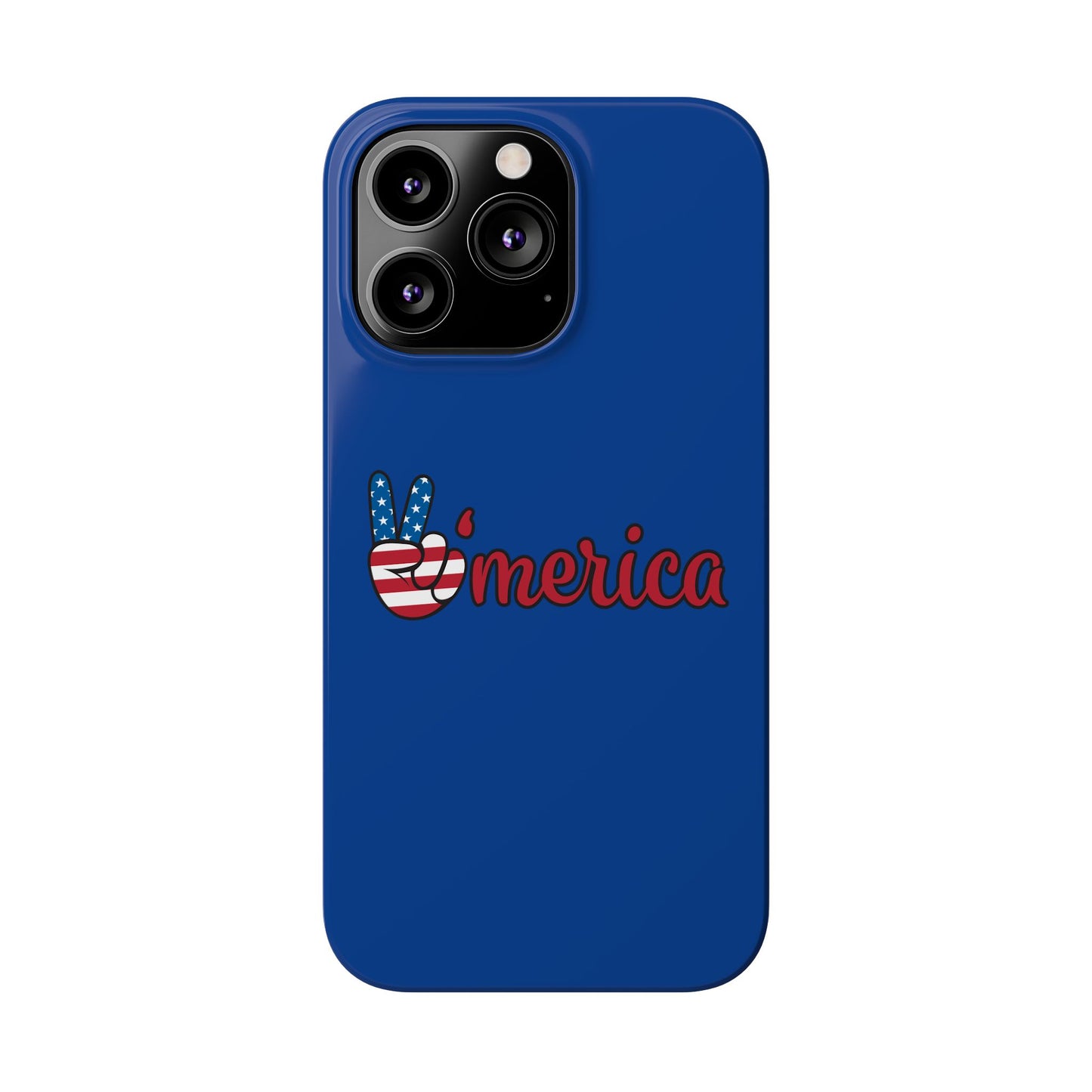 Slim Phone Case - 'Merica Design, Patriotic Phone Cover for Independence Day, 4th of July, USA Pride, Gift for Americans