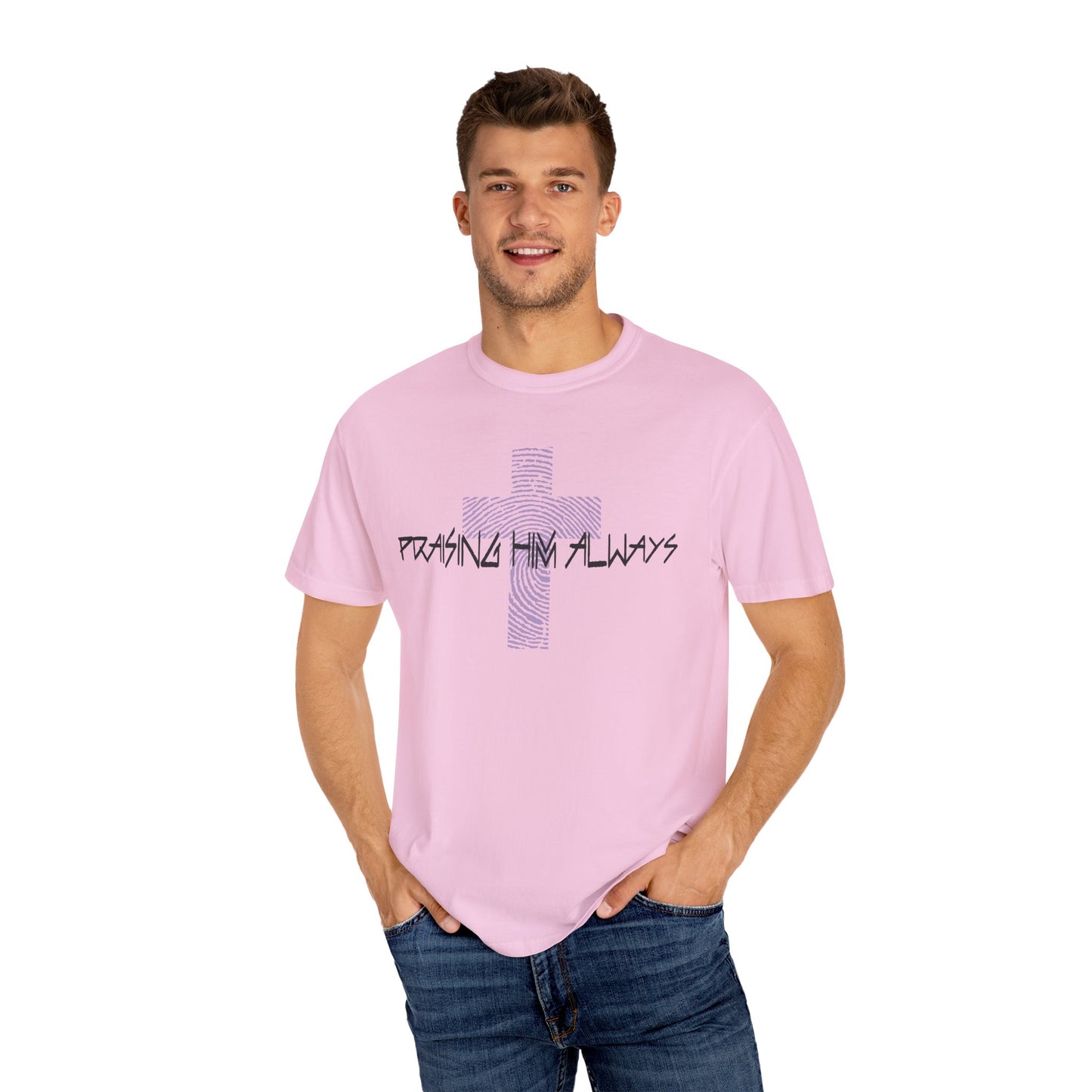 Faith-Based Unisex T-shirt - Praising Him Always Design