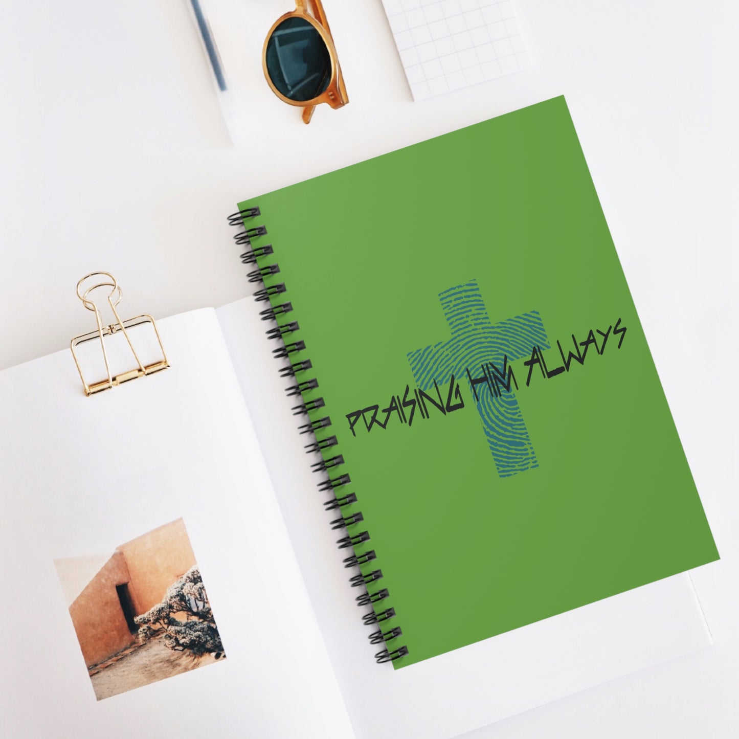 Christian Spiral Notebook - Ruled Line Journal for Faith, Church Notes, and Encouragement