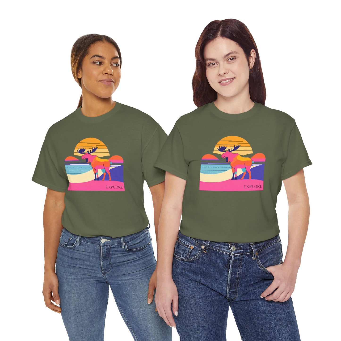 Explore Moose Tee - Adventure Lovers