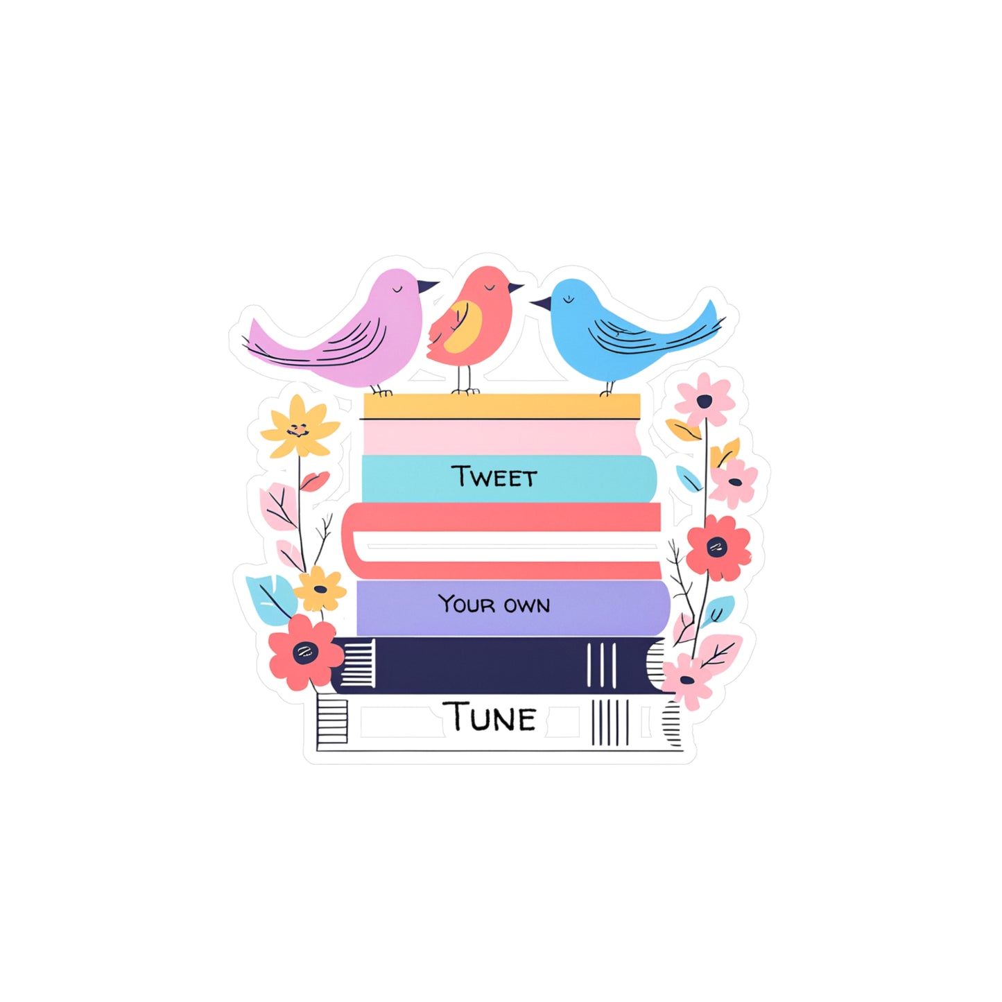 Tweet Your Own Tune-Vinyl Decal sticker