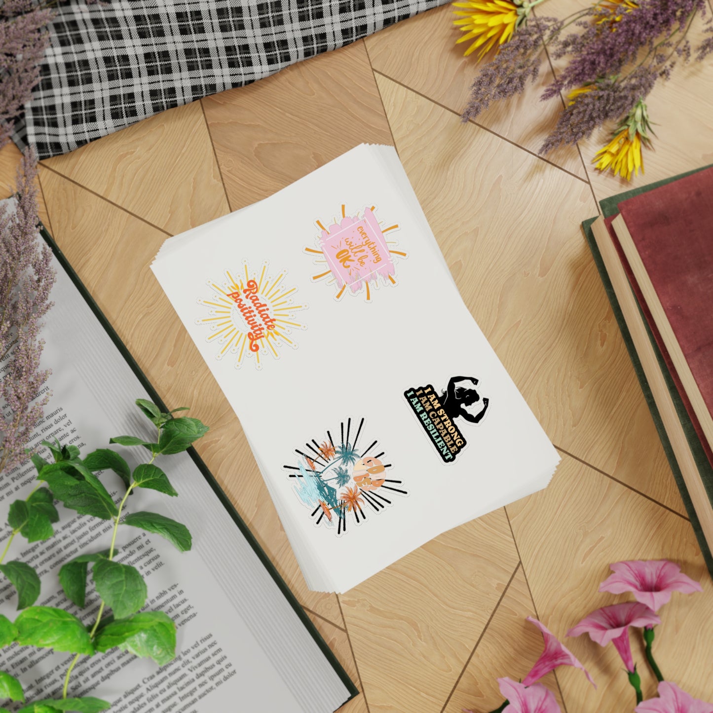 speak positivity Sticker Sheet Bundle, 10pcs