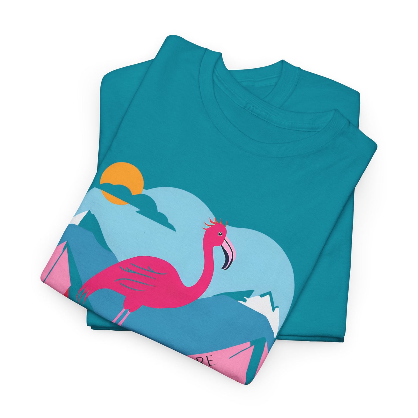 Flamingo Tee - Explore Flamingo Unisex Heavy Cotton Tee
