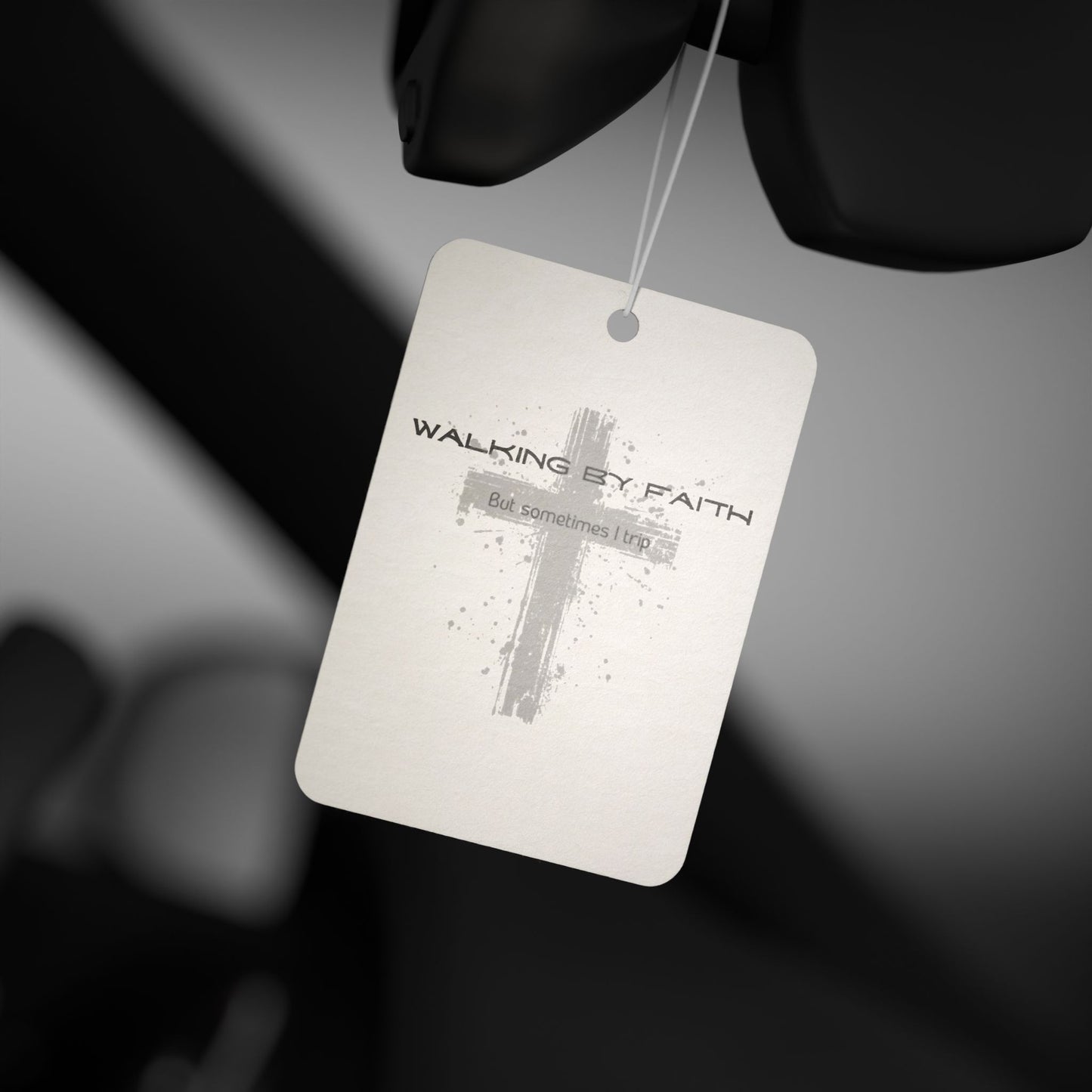 Inspirational Car Air Freshener - Walking by Faith, Christian Decor, Auto Fragrance, Faith-Based Gift, Religious Car Accessory
