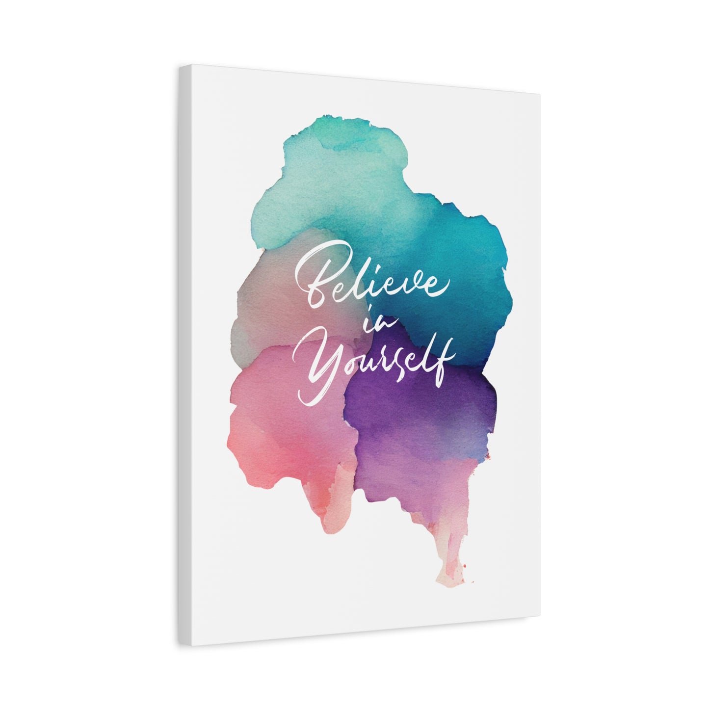 Inspirational Canvas Art - "Believe in Yourself" - Stretched Matte Wall Decor