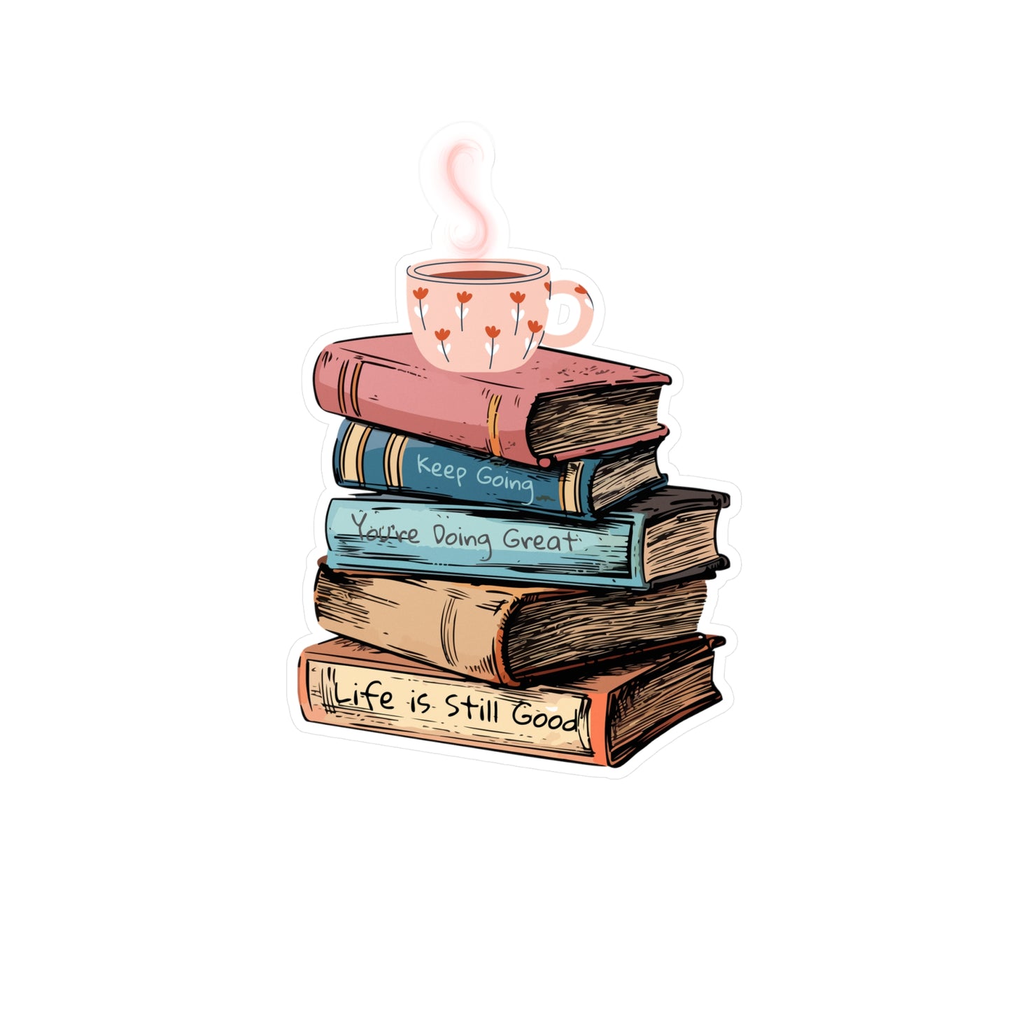 Book Lovers Keep Going Vinyl Decals