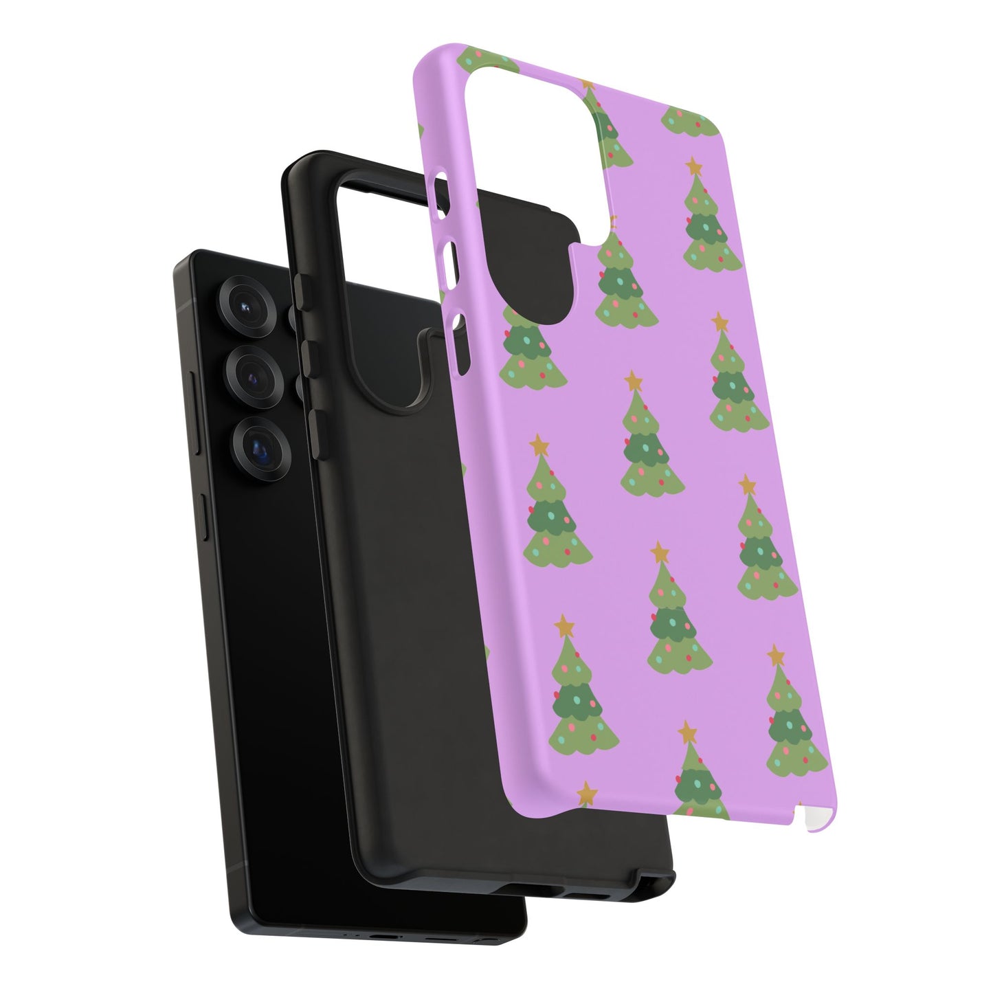 Christmas Tree Phone Case — Cute Purple Holiday iPhone Cover