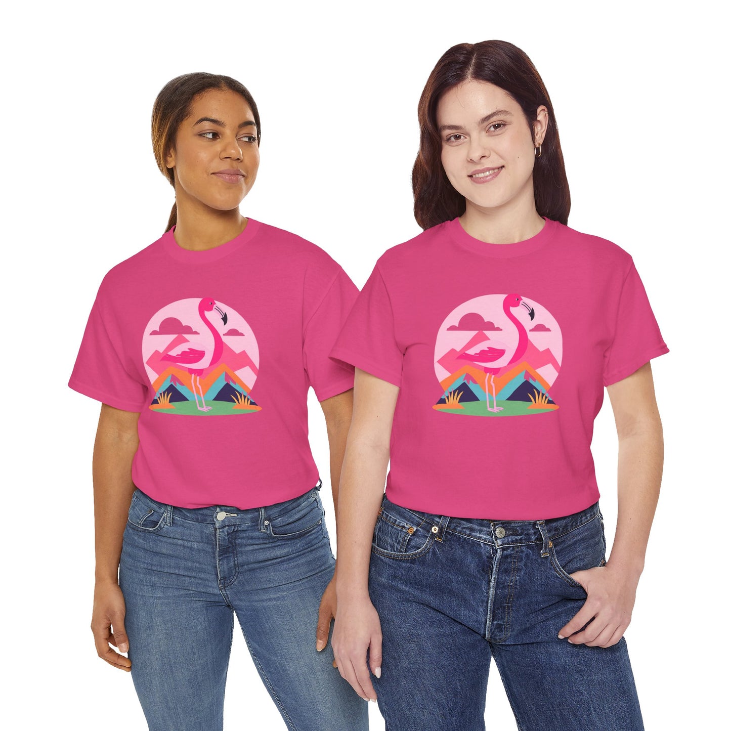 Flamingo Tee- Cotton T-shirt