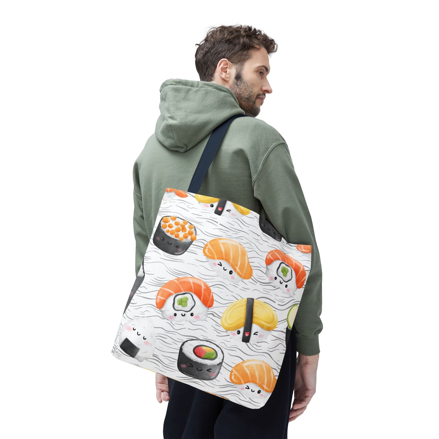 Cute Sushi Pattern Tote Bag - Perfect for Food Lovers