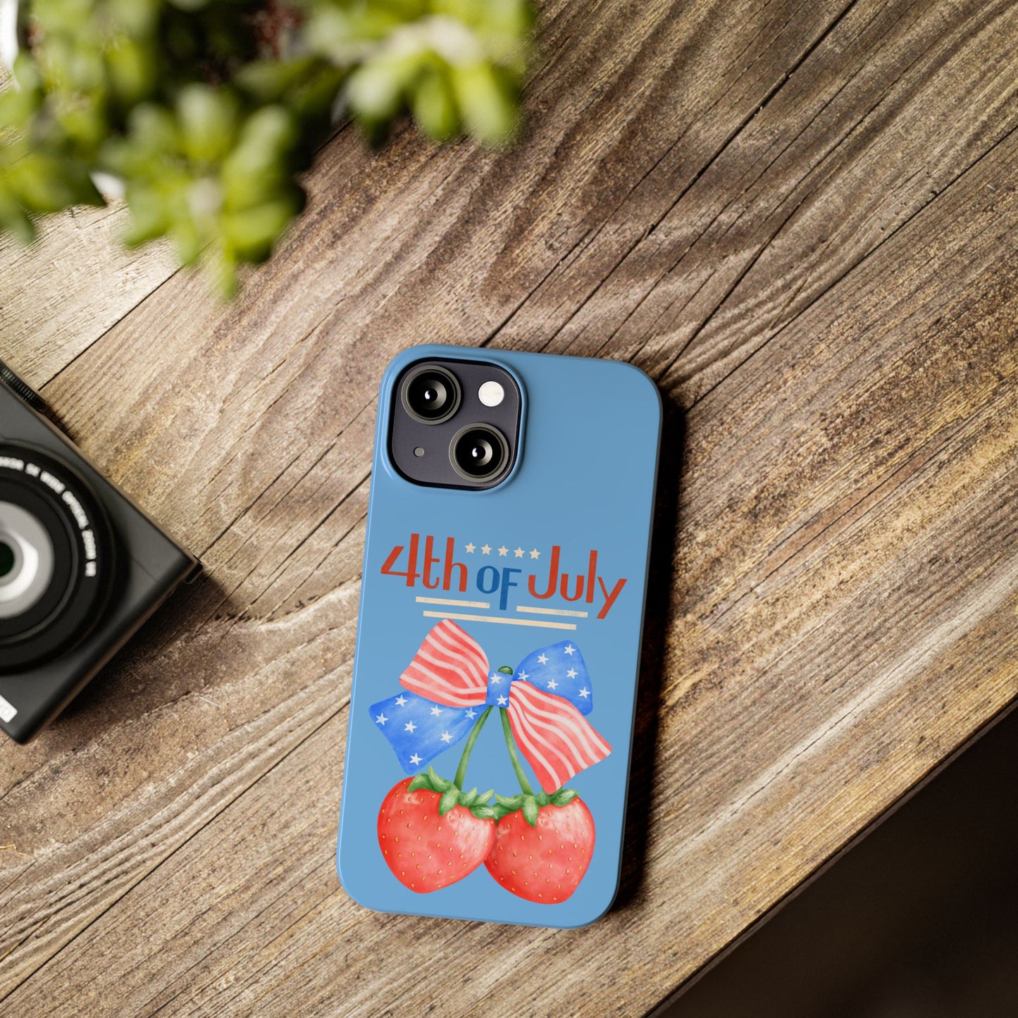 Patriotic Slim Phone Cases for 4th of July | Americana Accessories, Summer Gift, Holiday Celebration, Phone Protection