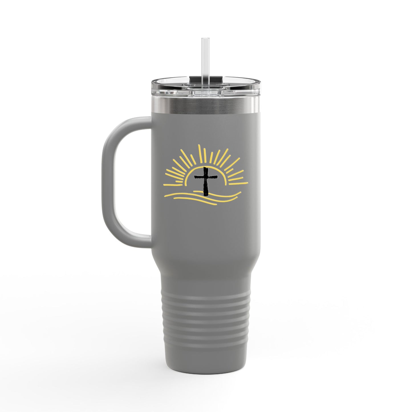 Faith-Inspired Insulated Travel Mug, 40oz | Christian Gift, Coffee Lover, Summer Picnics, Outdoor Adventures, Inspirational Quote