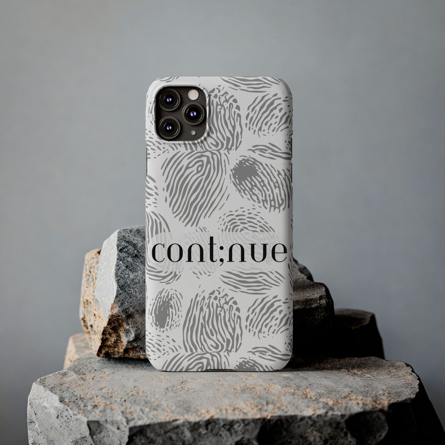 Fingerprint Design Slim Phone Case
