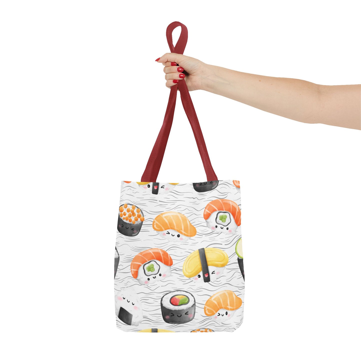Cute Sushi Pattern Tote Bag - Perfect for Food Lovers