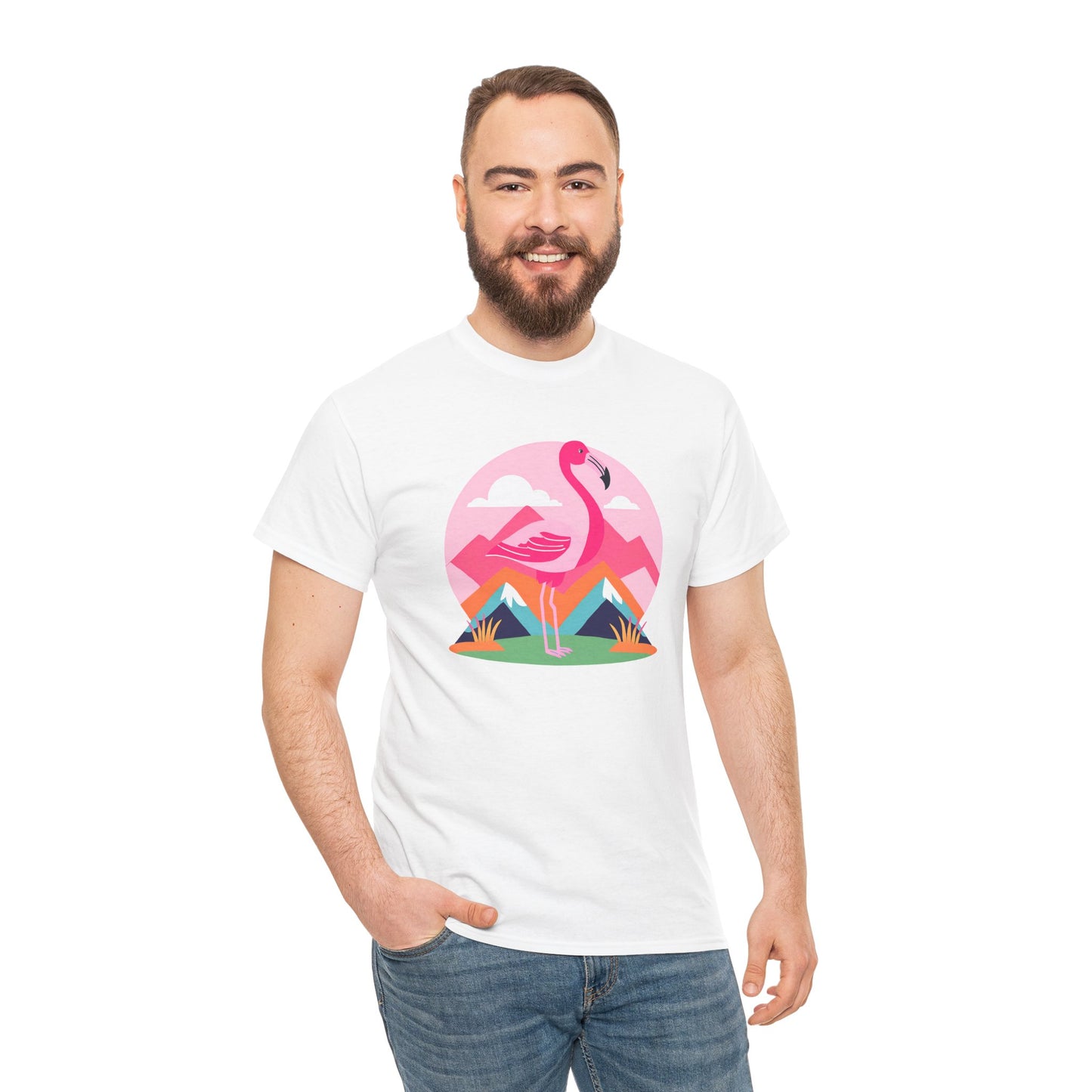 Flamingo Tee- Cotton T-shirt