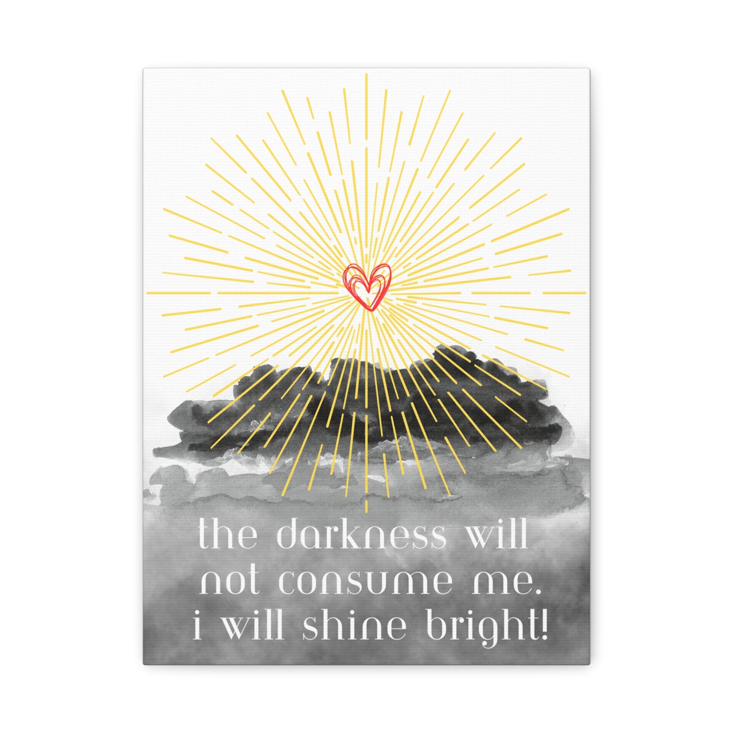 Inspirational Wall Art - Shine Bright Canvas Print