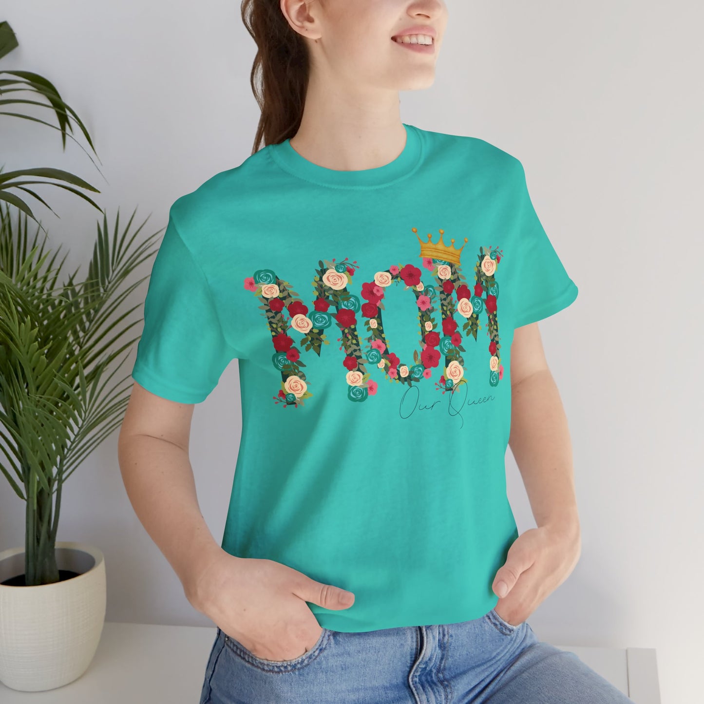 Floral Mom Queen T-Shirt - Mother's Day Gift