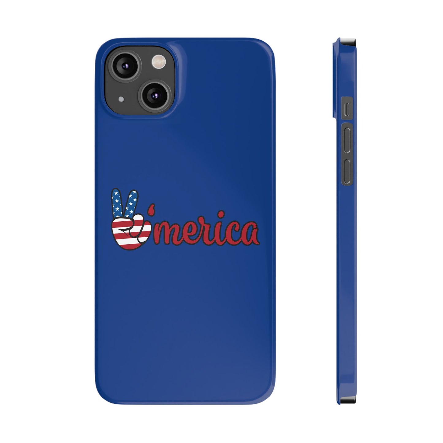 Slim Phone Case - 'Merica Design, Patriotic Phone Cover for Independence Day, 4th of July, USA Pride, Gift for Americans