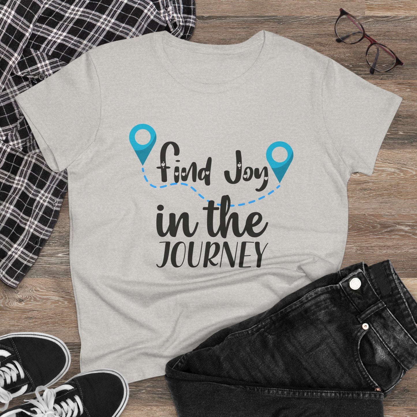 Cotton Tee - Find Joy in the Journey Graphic Shirt