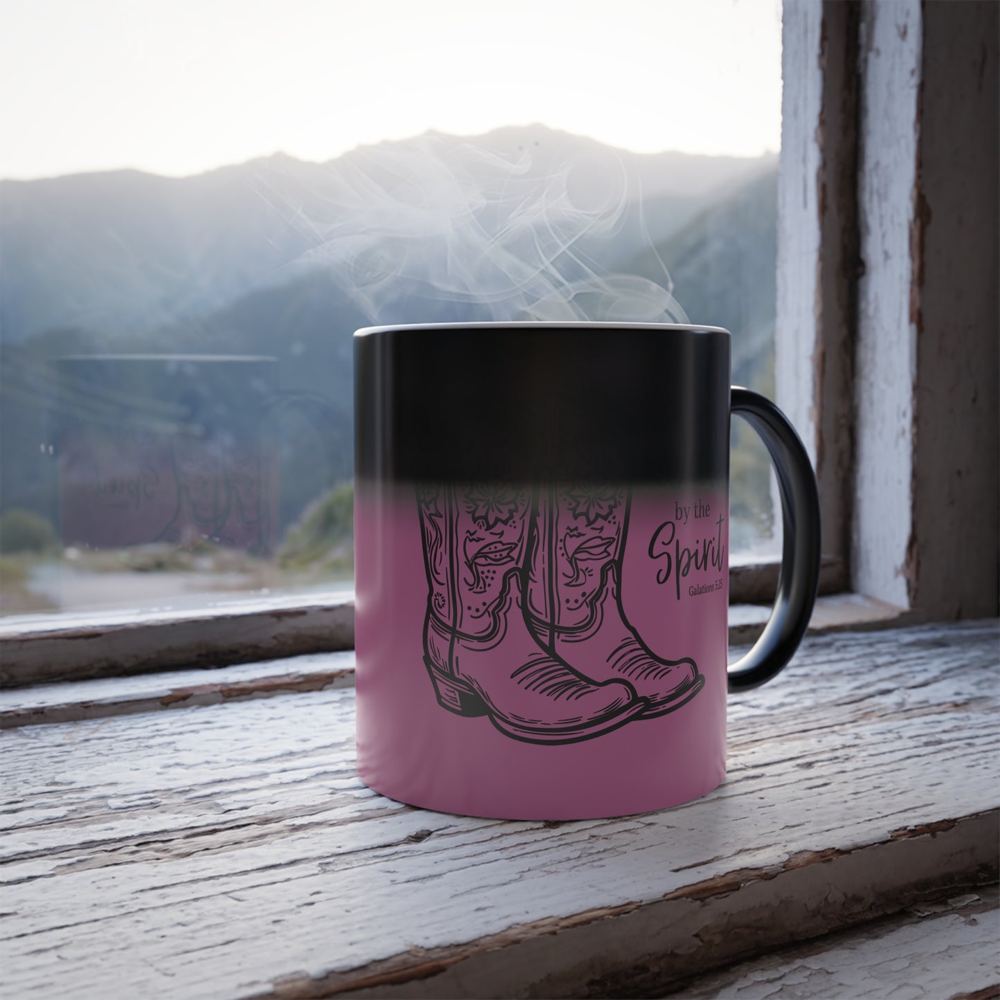 Color Changing Mug Galatians 5:25 Walk by the Spirit Design - 11oz