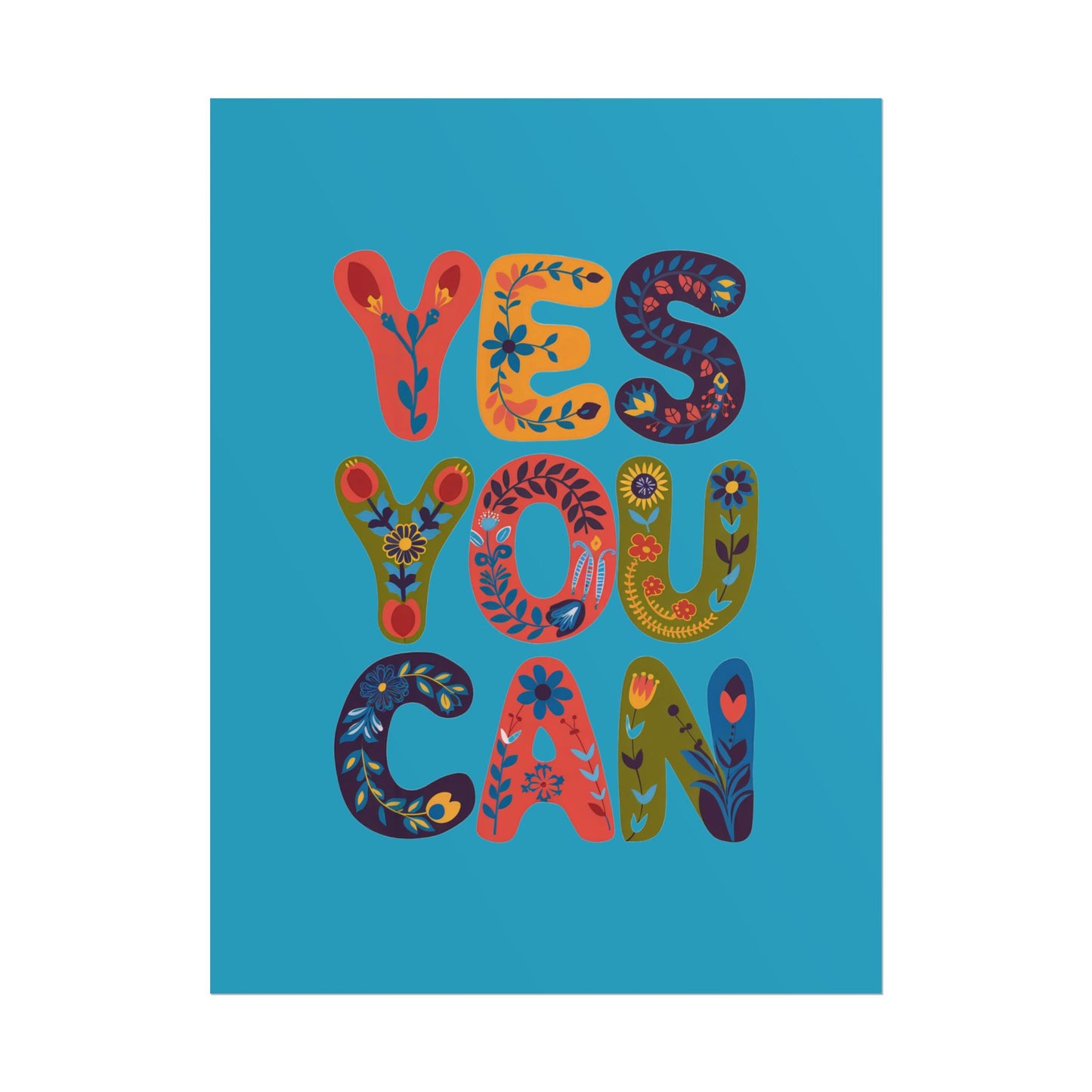 Poster - Yes You Can Inspirational Poster