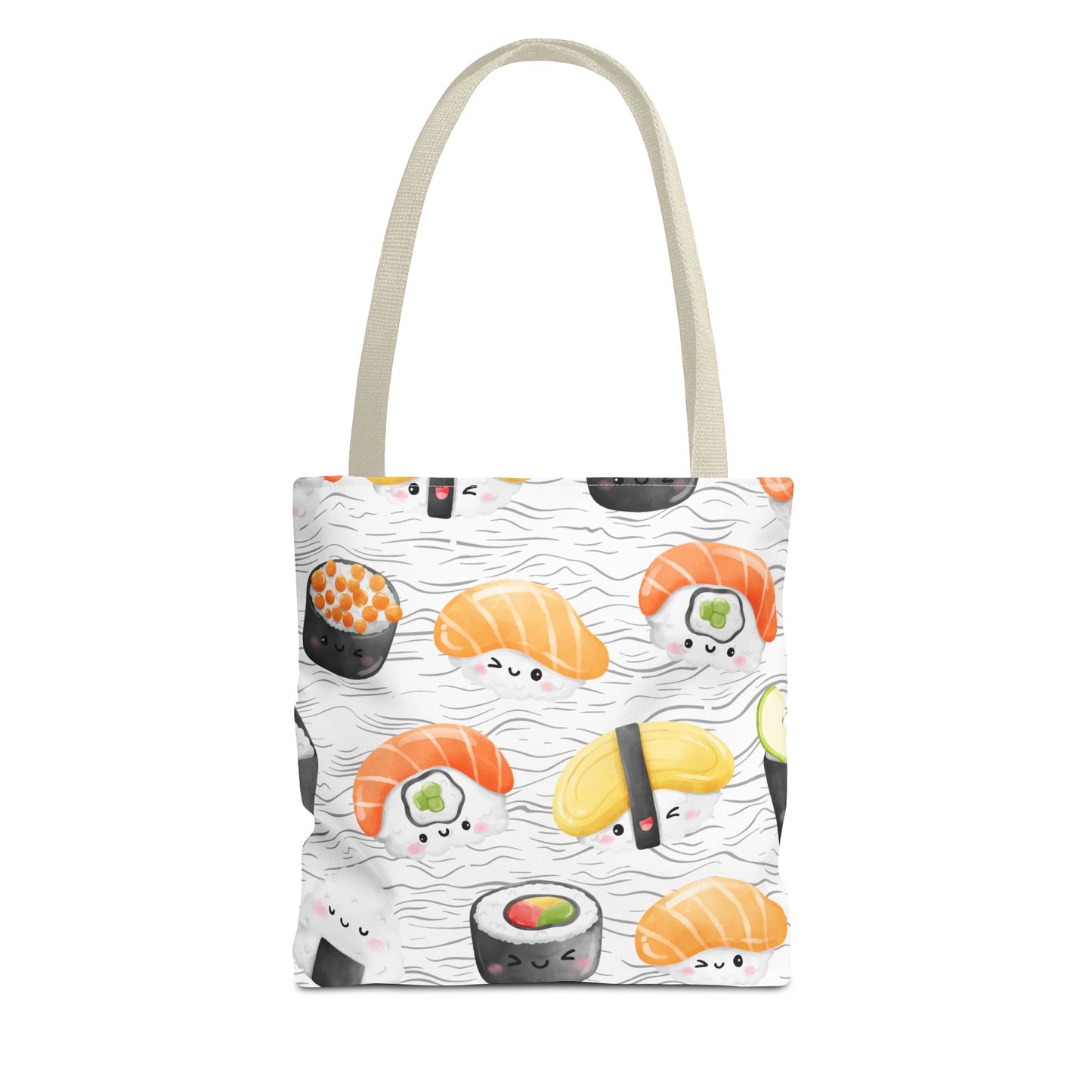 Cute Sushi Pattern Tote Bag - Perfect for Food Lovers