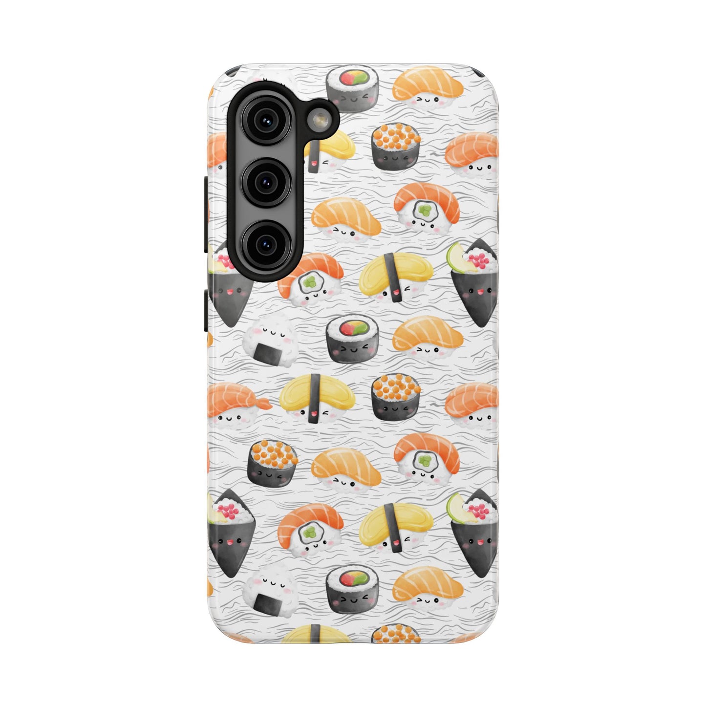 Cute Sushi Tough Phone Case - Durable and Stylish Design for Food Lovers