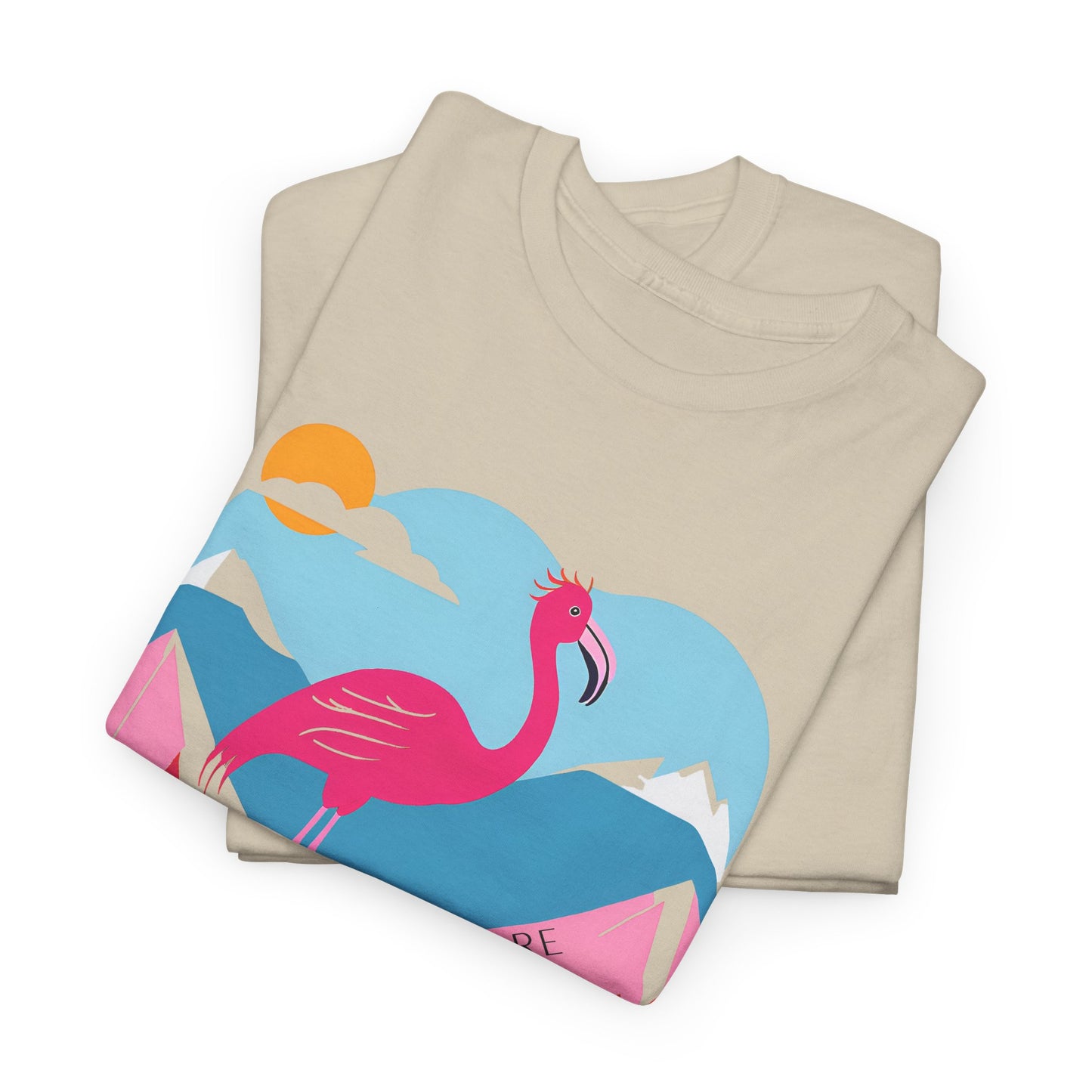 Flamingo Tee - Explore Flamingo Unisex Heavy Cotton Tee