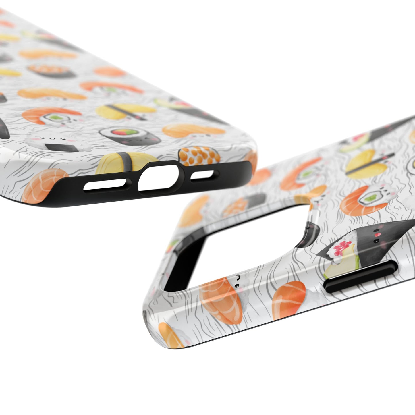 Cute Sushi Tough Phone Case - Durable and Stylish Design for Food Lovers