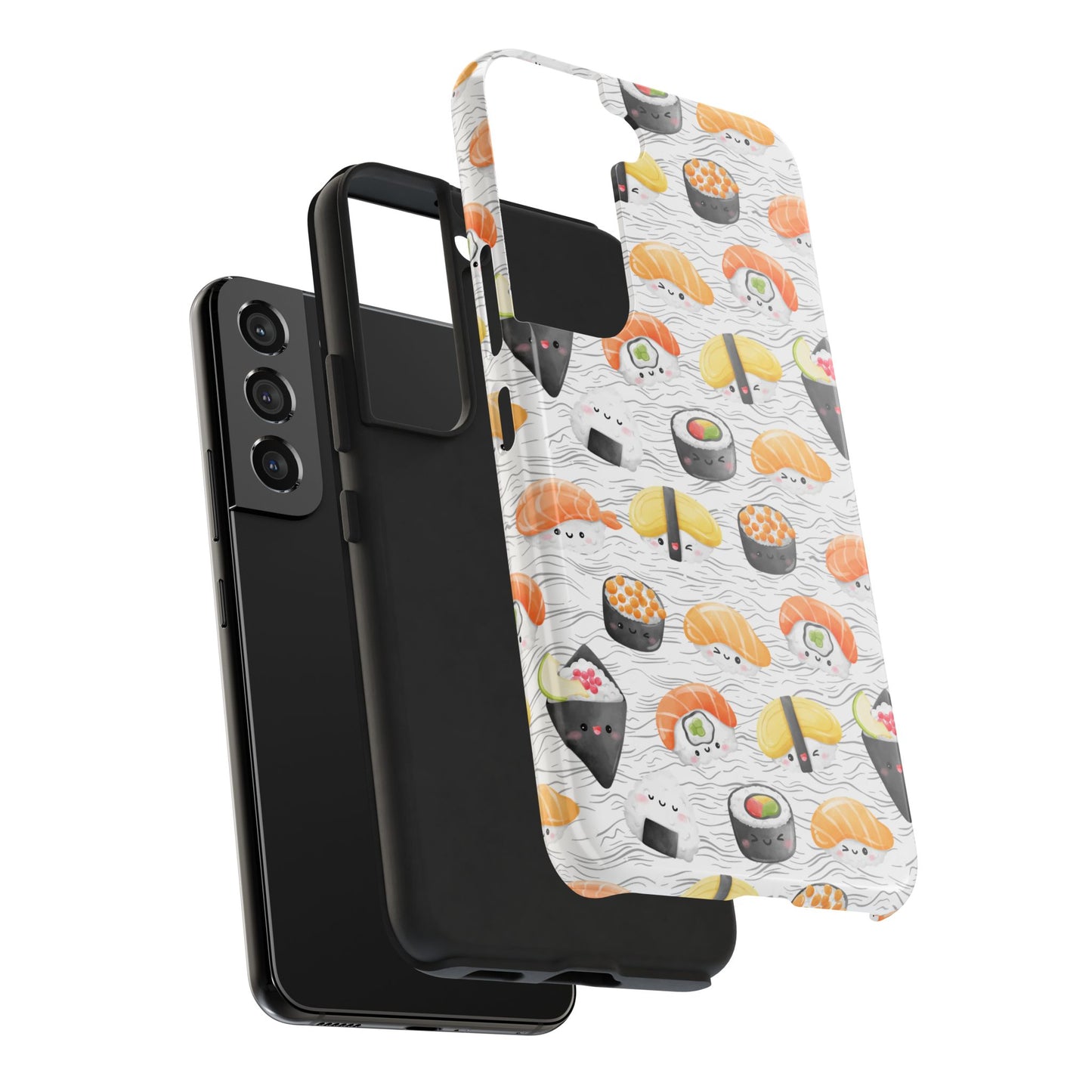 Cute Sushi Tough Phone Case - Durable and Stylish Design for Food Lovers