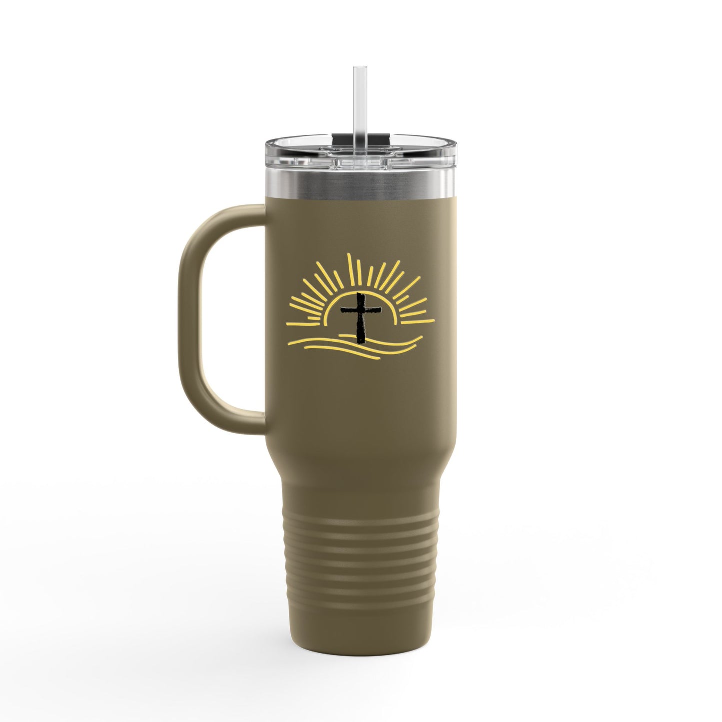 Faith-Inspired Insulated Travel Mug, 40oz | Christian Gift, Coffee Lover, Summer Picnics, Outdoor Adventures, Inspirational Quote