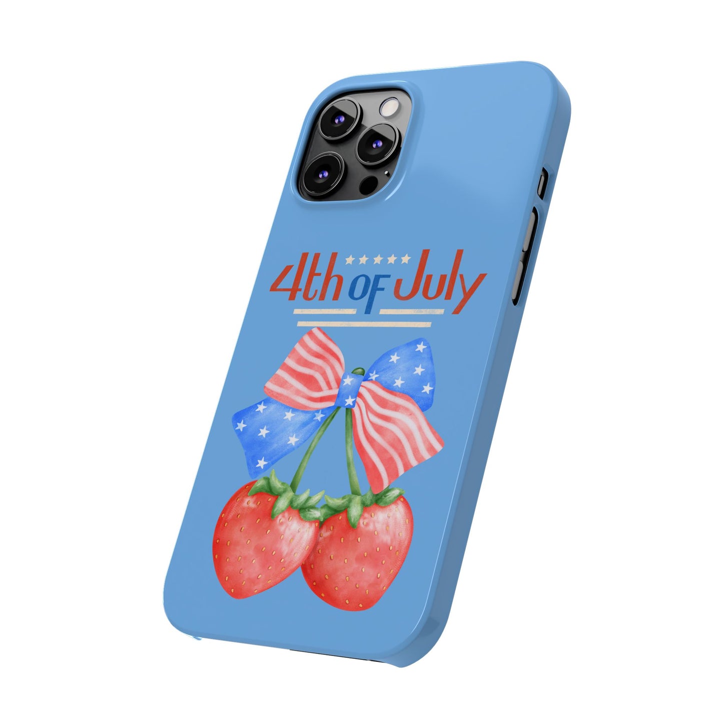 Patriotic Slim Phone Cases for 4th of July | Americana Accessories, Summer Gift, Holiday Celebration, Phone Protection